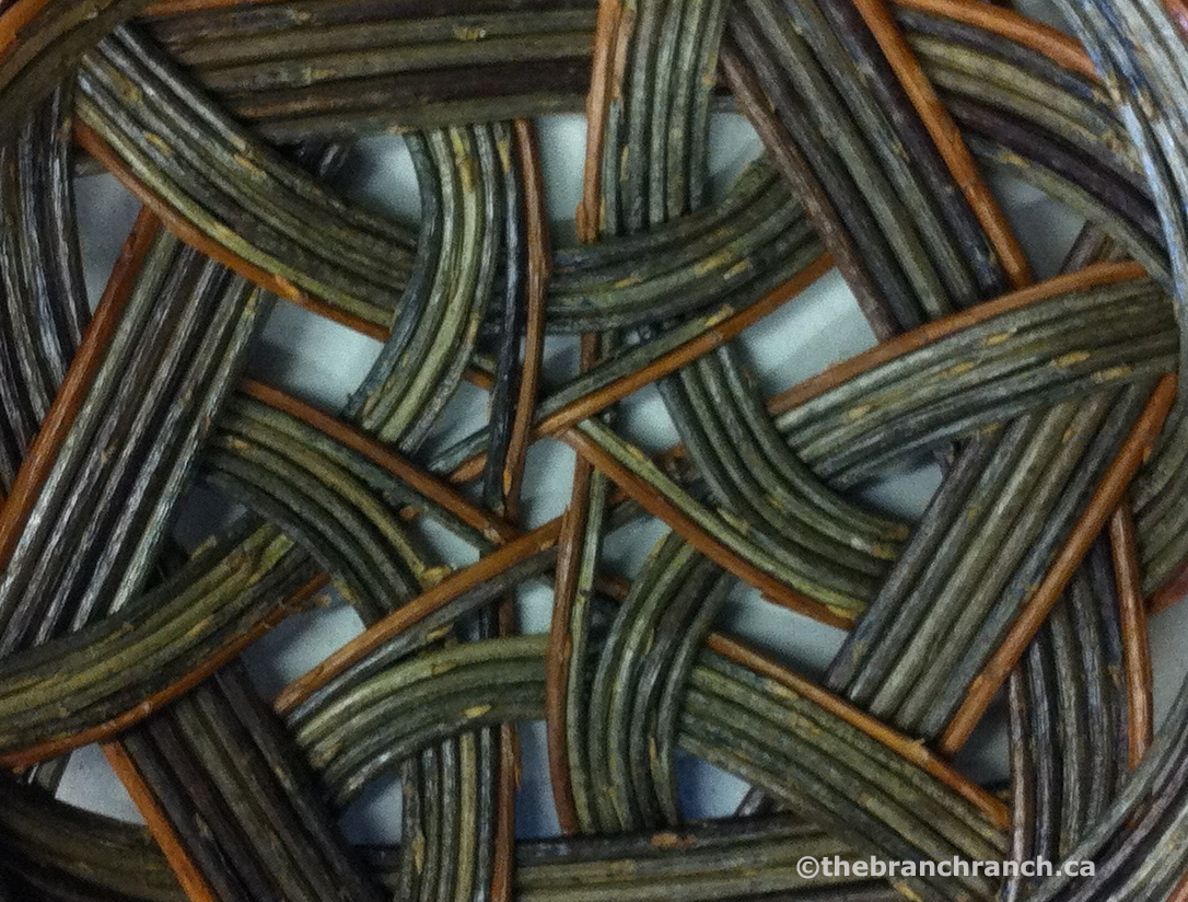 Detail of Lene's Tatza Basket.