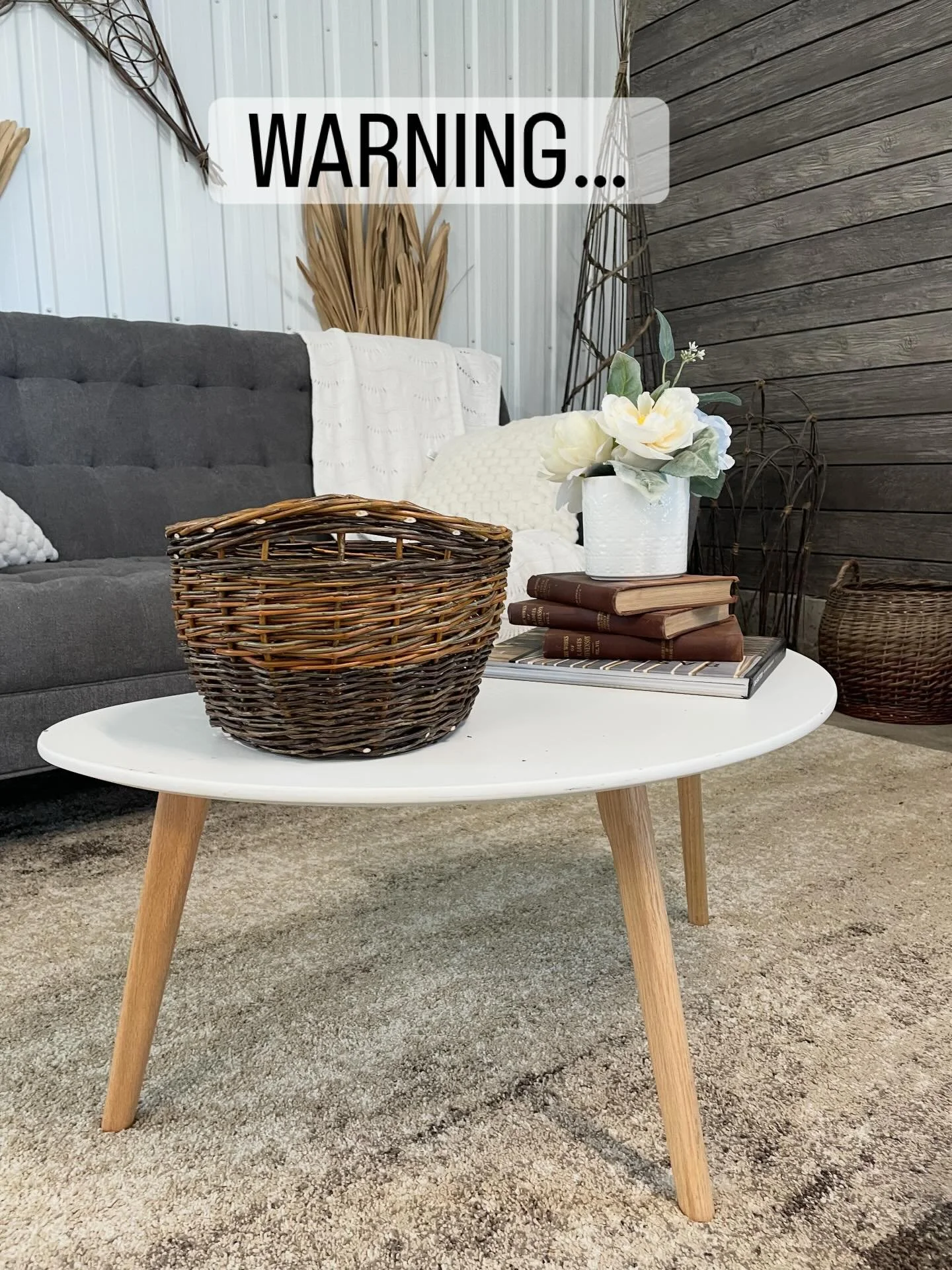 Warning: client baskets may cause excessive smiling and spontaneous bragging. Look at these stunners! #willowbaskets #weavingworkshops #thebranchranch