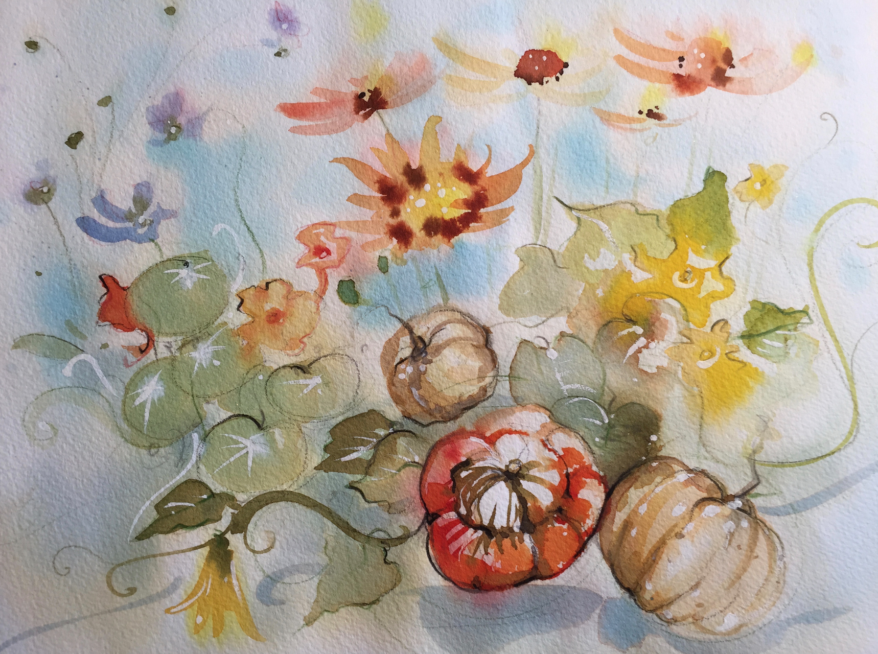 Aquarell-Crashkurs zum Thema «Herbst und Winterstimmung»