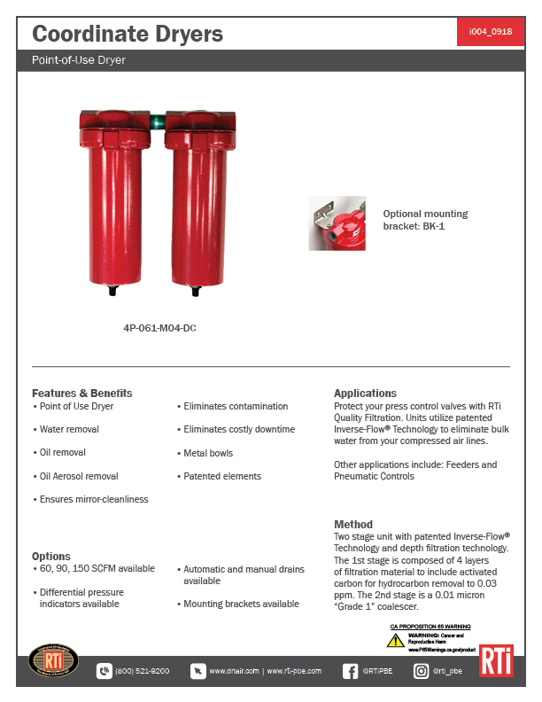 i004 Coordinate Dryers