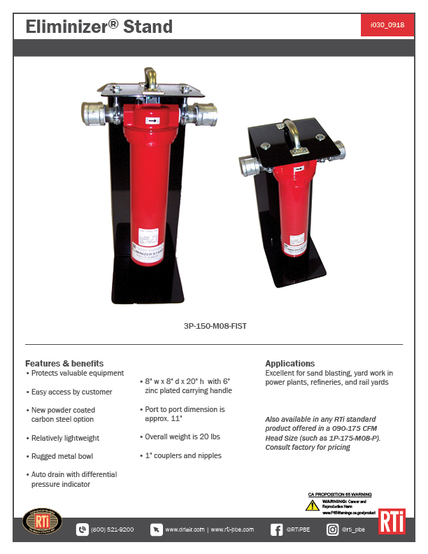 i030 Eliminizer Stand