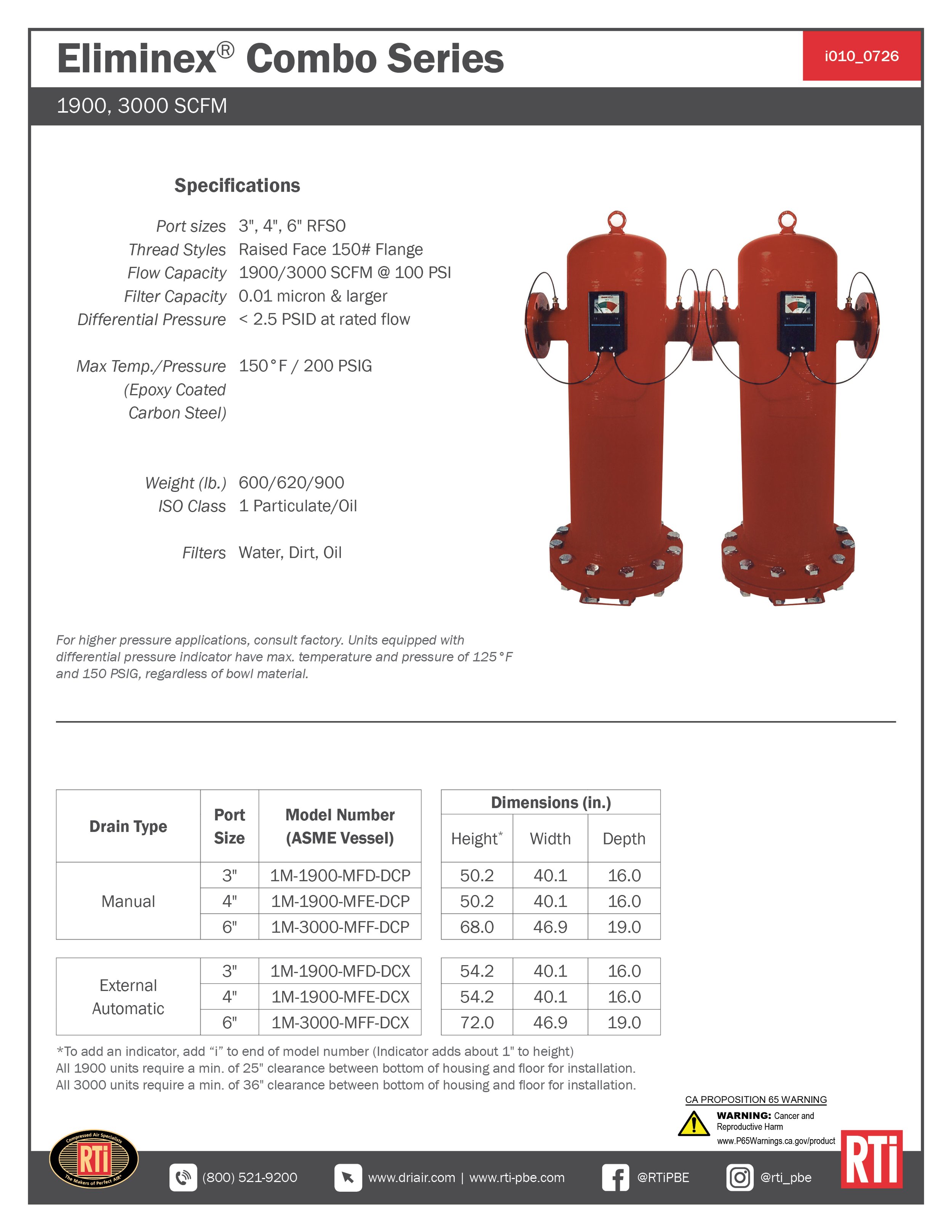 i010 Eliminex 1900-3000 SCFM