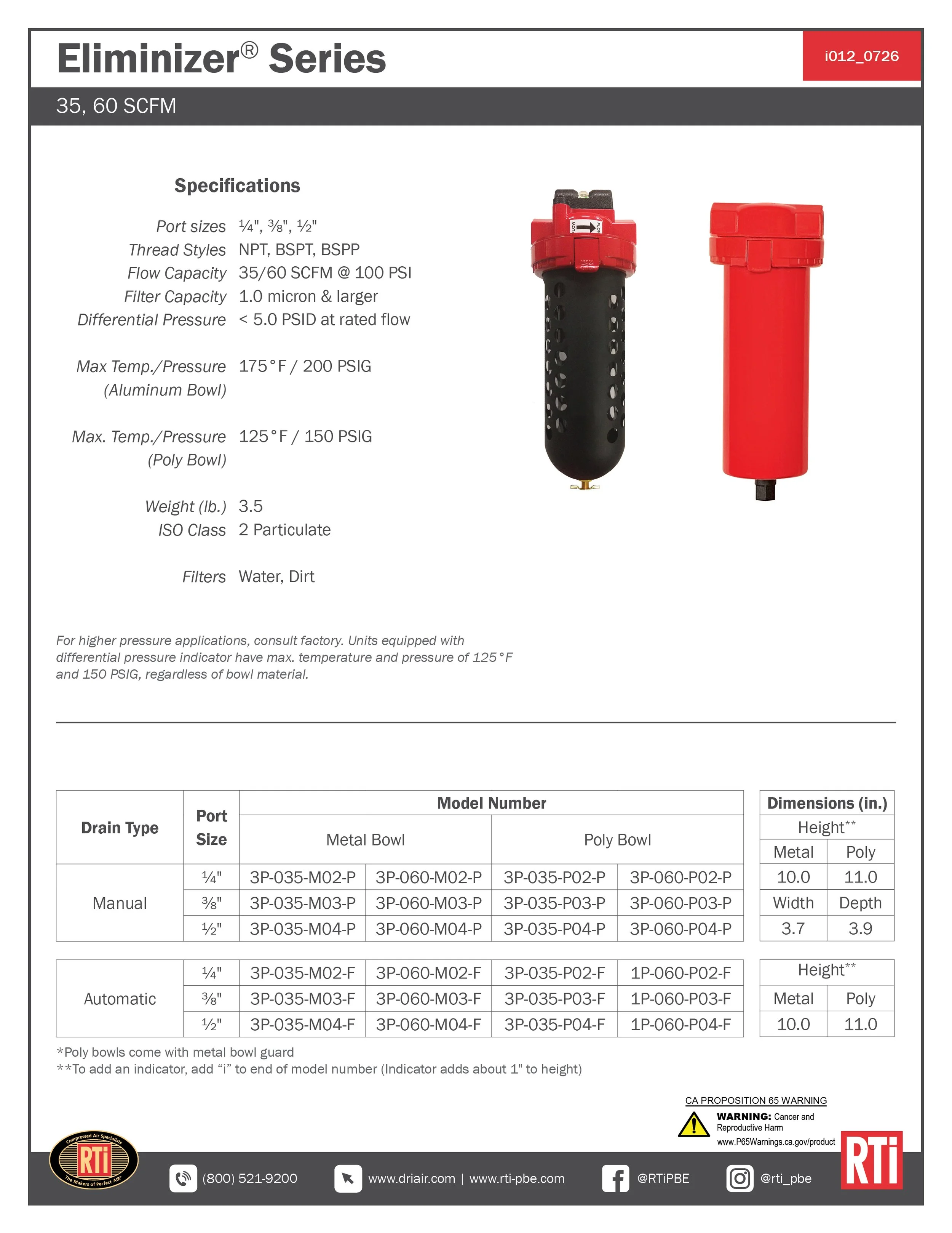 i012 Eliminizer 35-60 SCFM