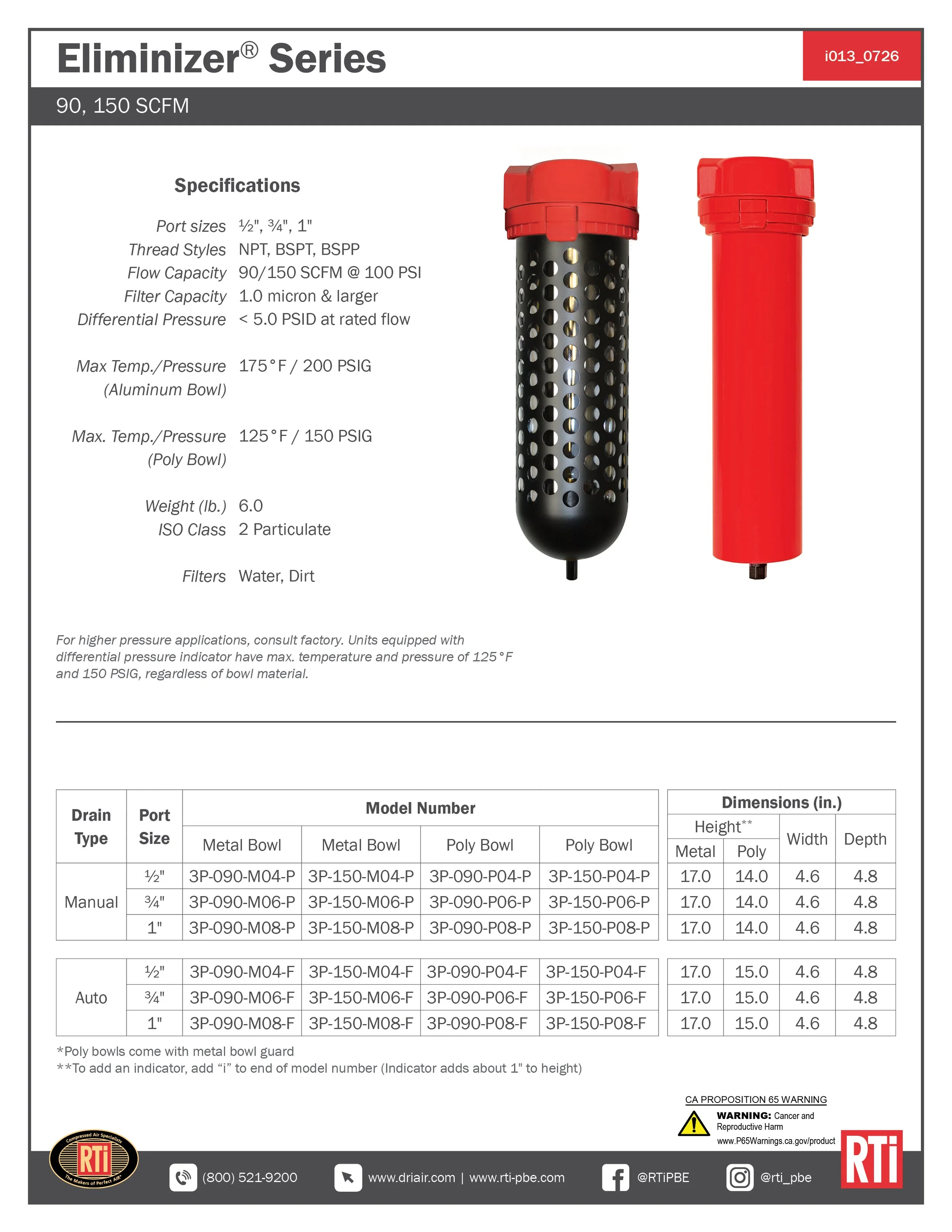 i013 Eliminizer 90-150 SCFM