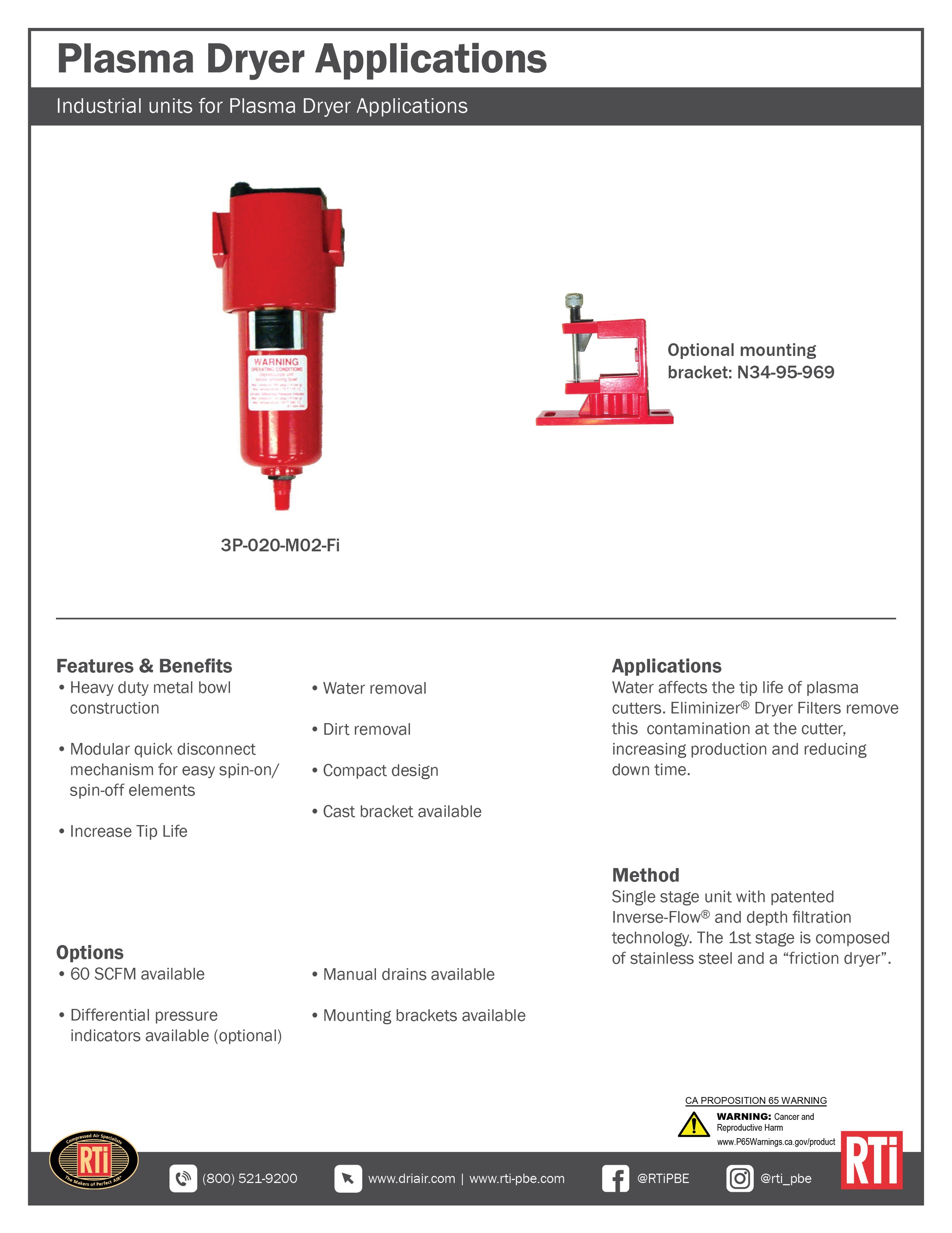 Plasma Dryer Applications