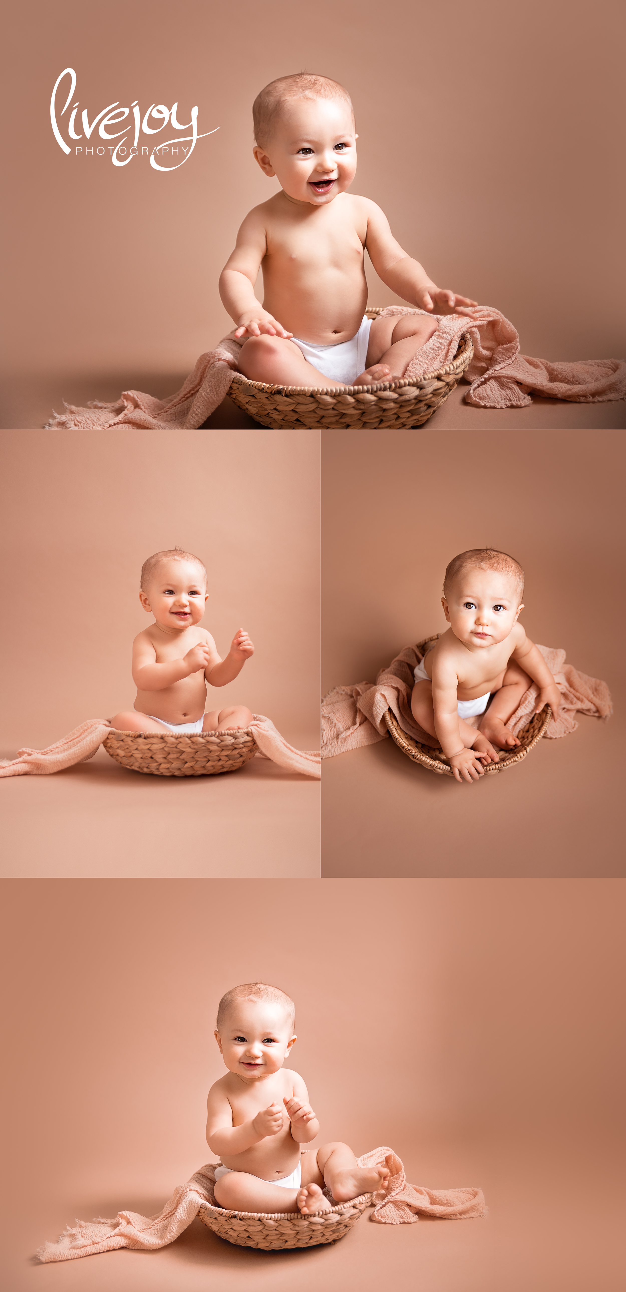 9 Months Studio Baby Photos | Oregon | LiveJoy Photography