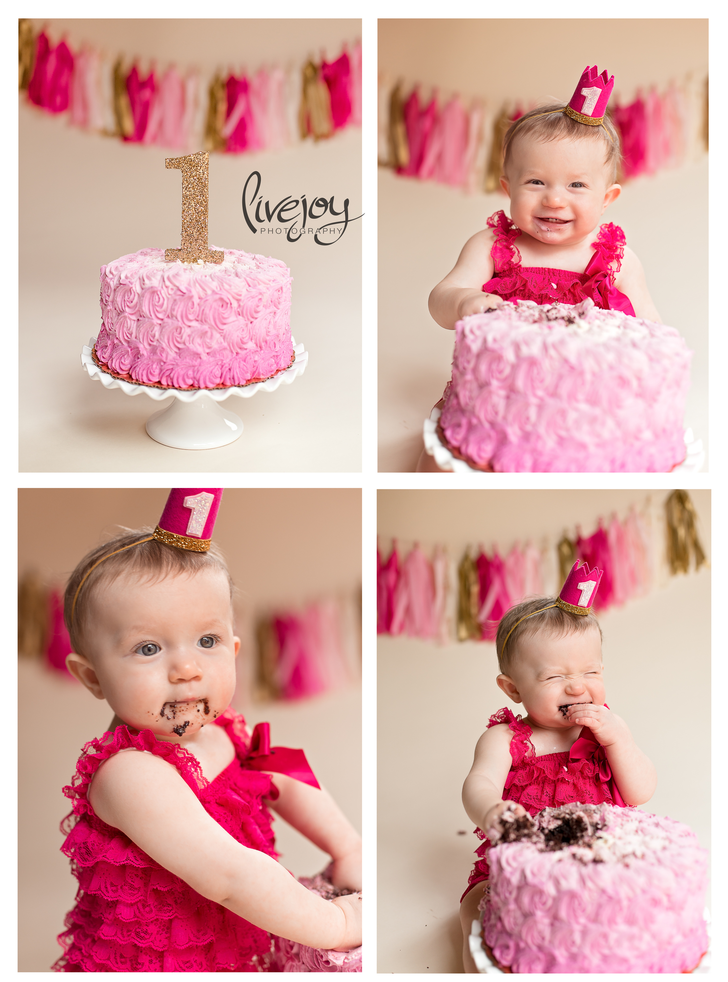 1 Year and Cake Smash Baby Photography | Oregon | LiveJoy Photography