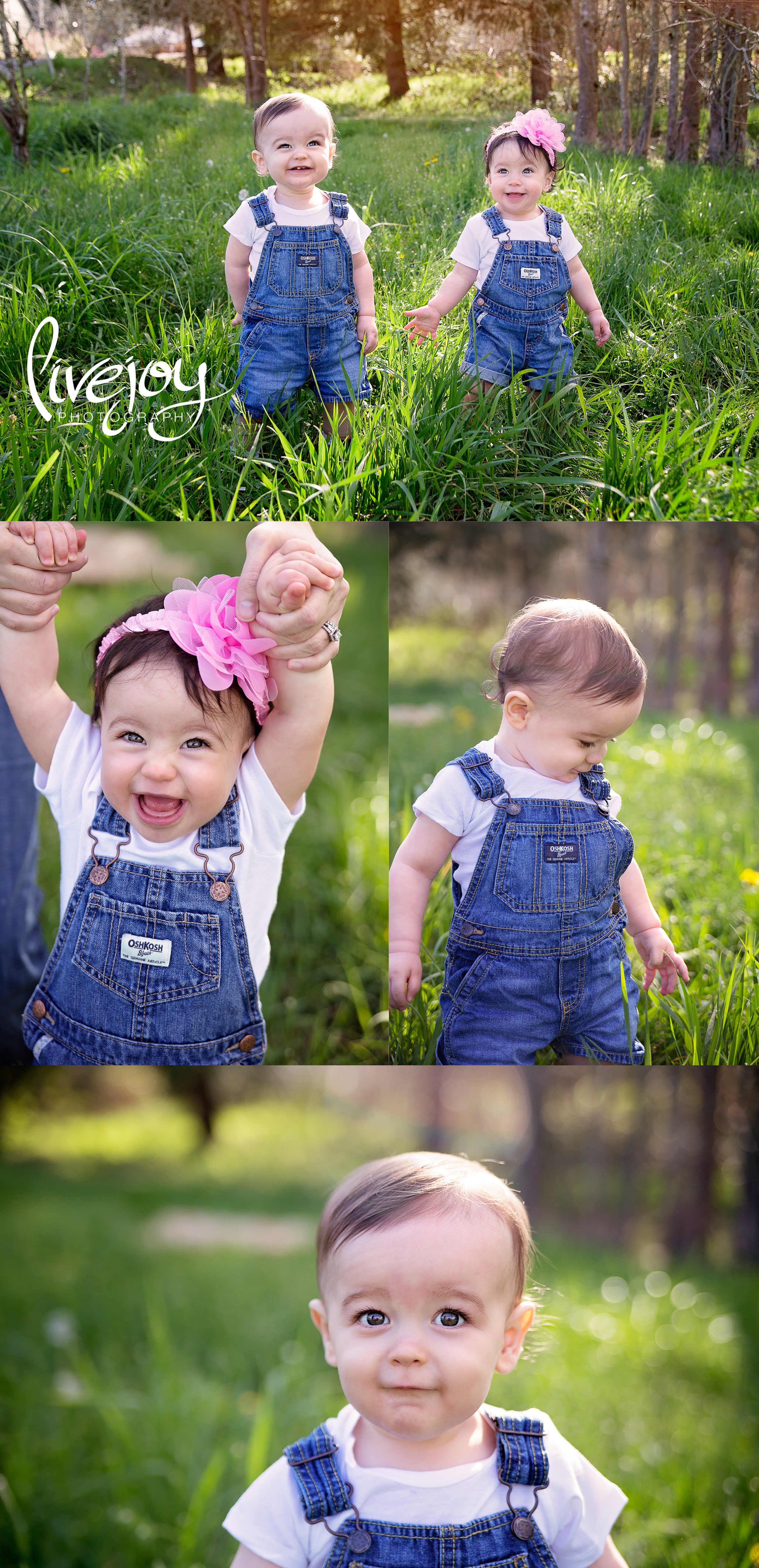 Twin 1 Year Photos | Brother and Sister | Oregon LiveJoy Photography