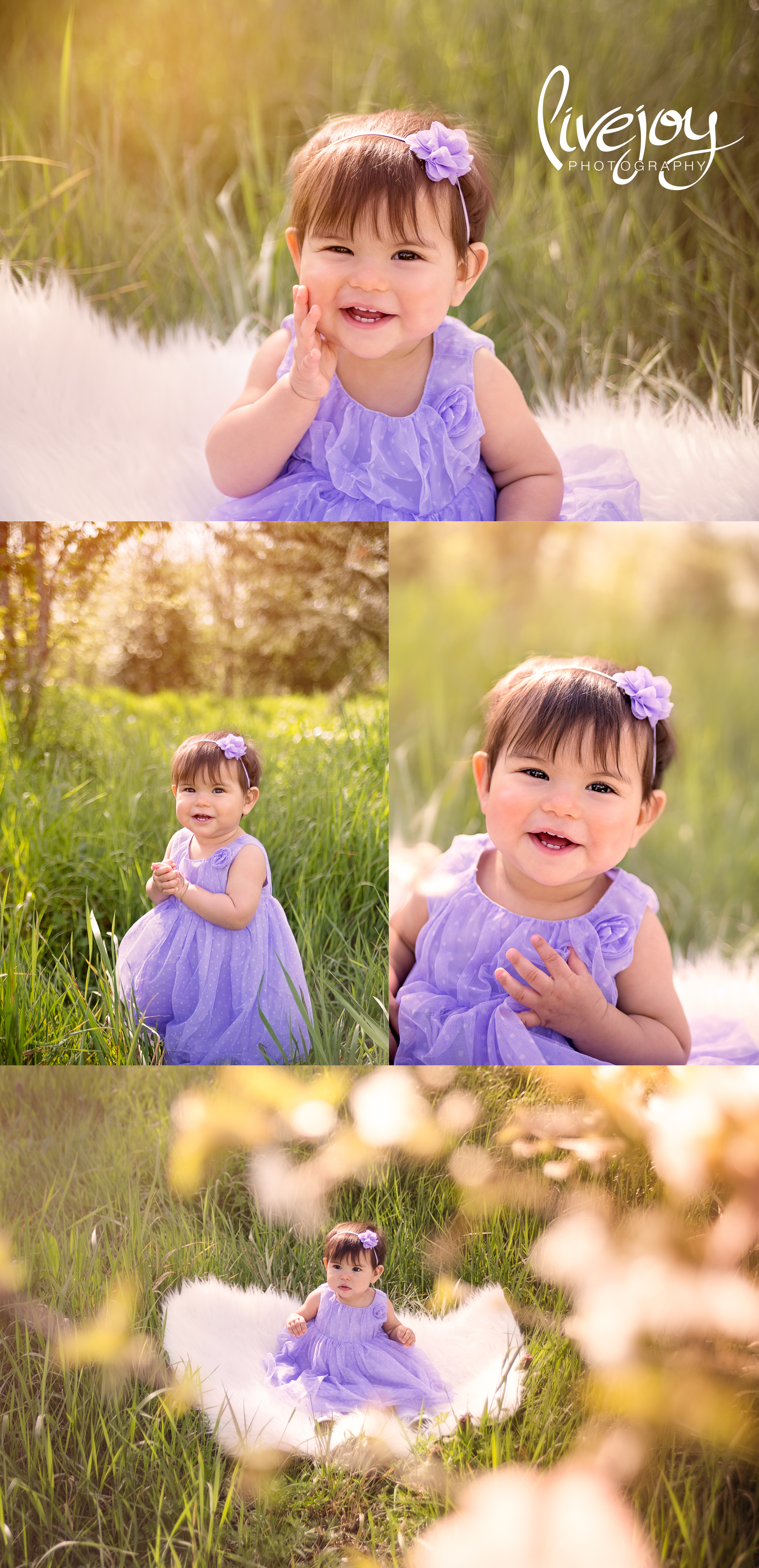 1 Year old Photography | Purple | Oregon | LiveJoy Photography