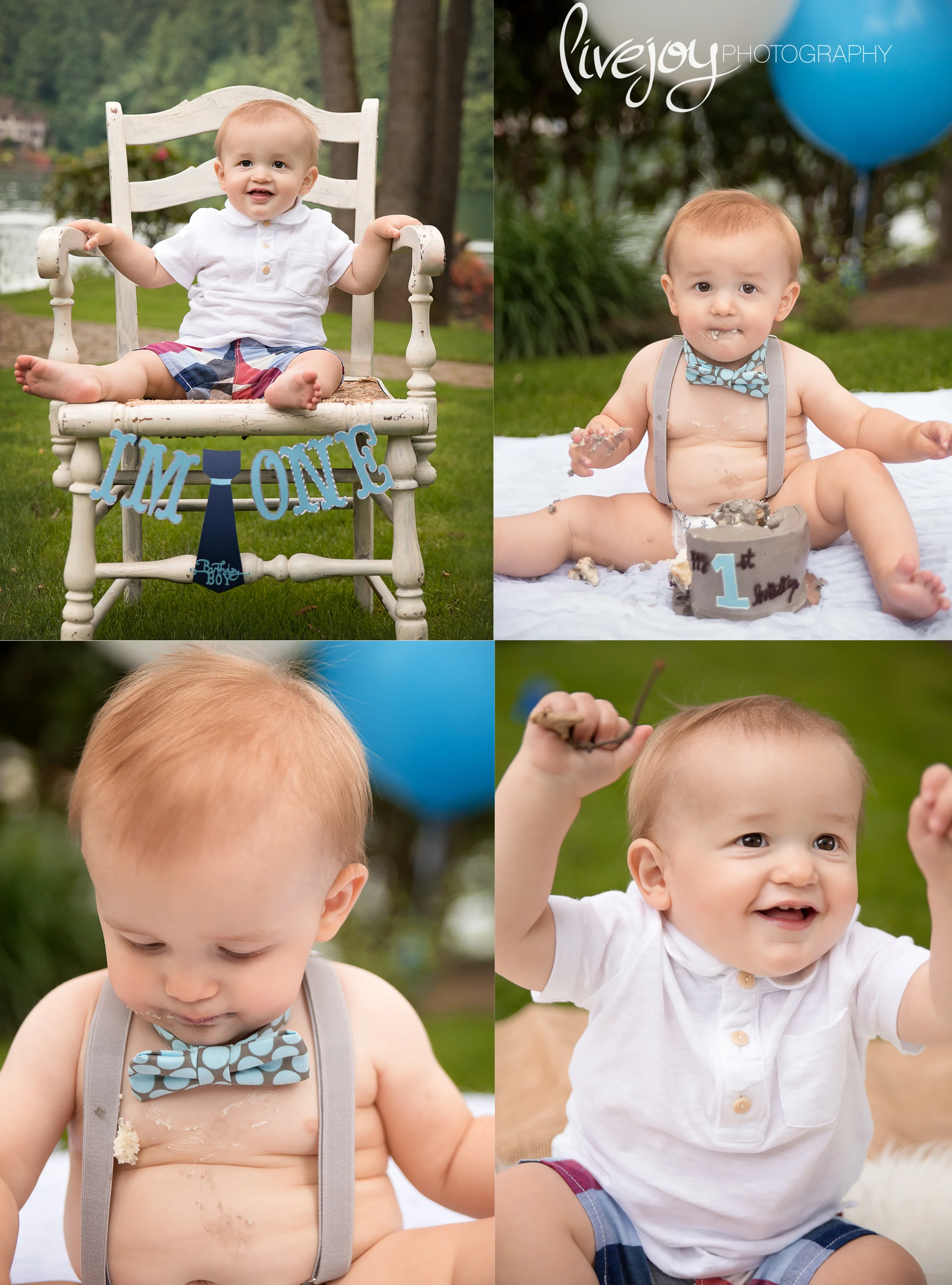 1 Year Cake Smash | LiveJoy Photography | Oregon