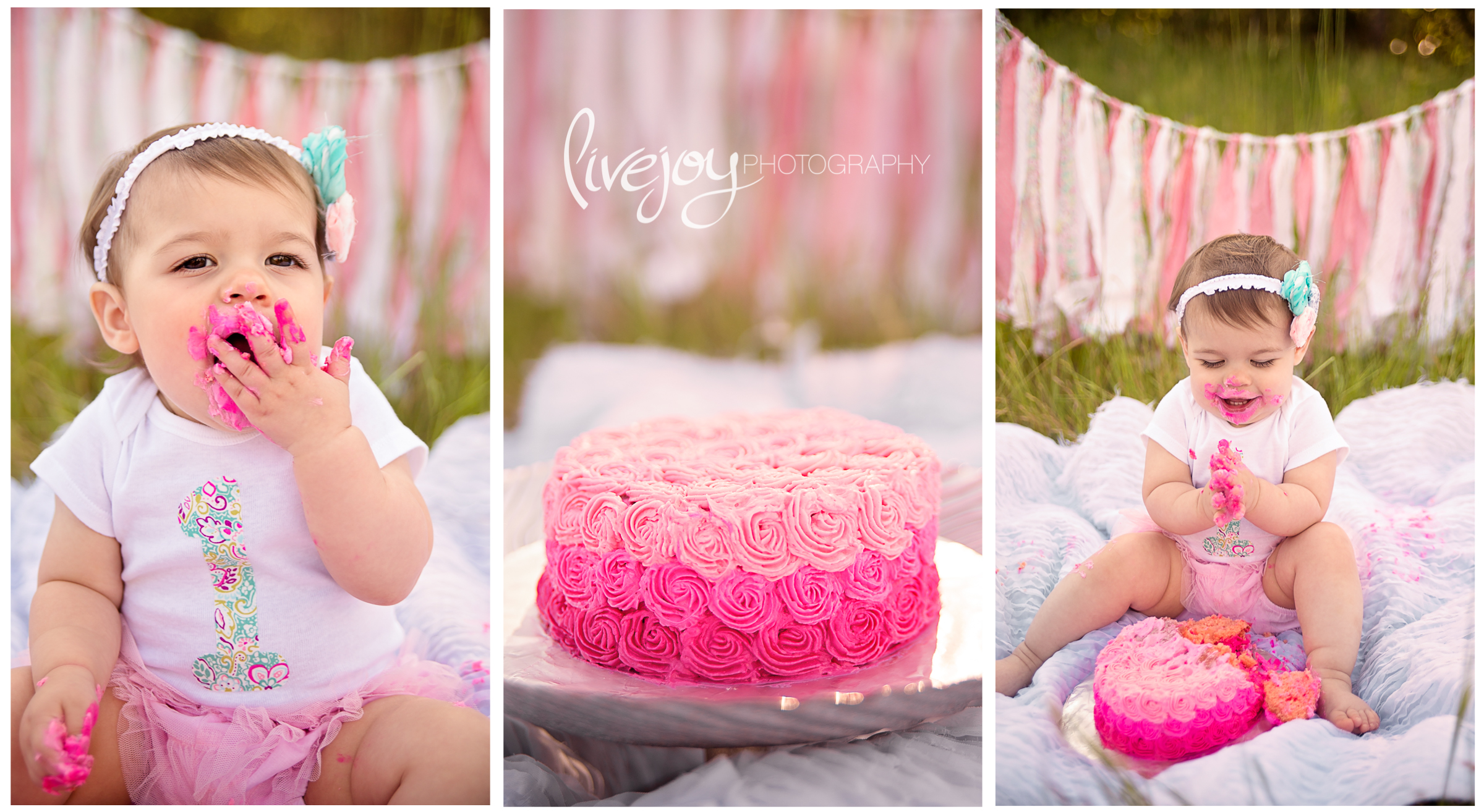 1 Year Cake Smash | LiveJoy Photography | Oregon