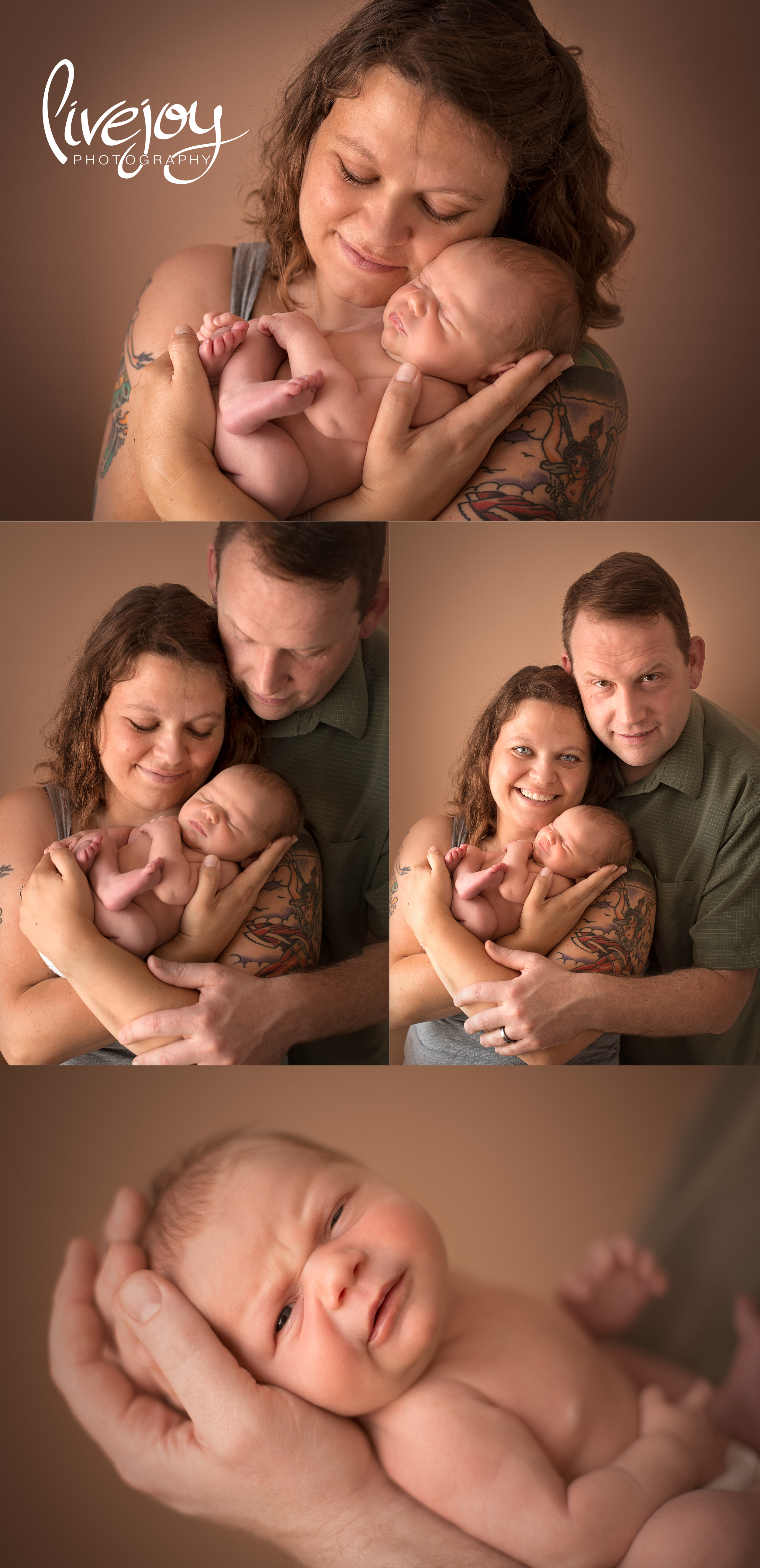 Newborn Girl Photography with Parents | Oregon | LiveJoy Photography 