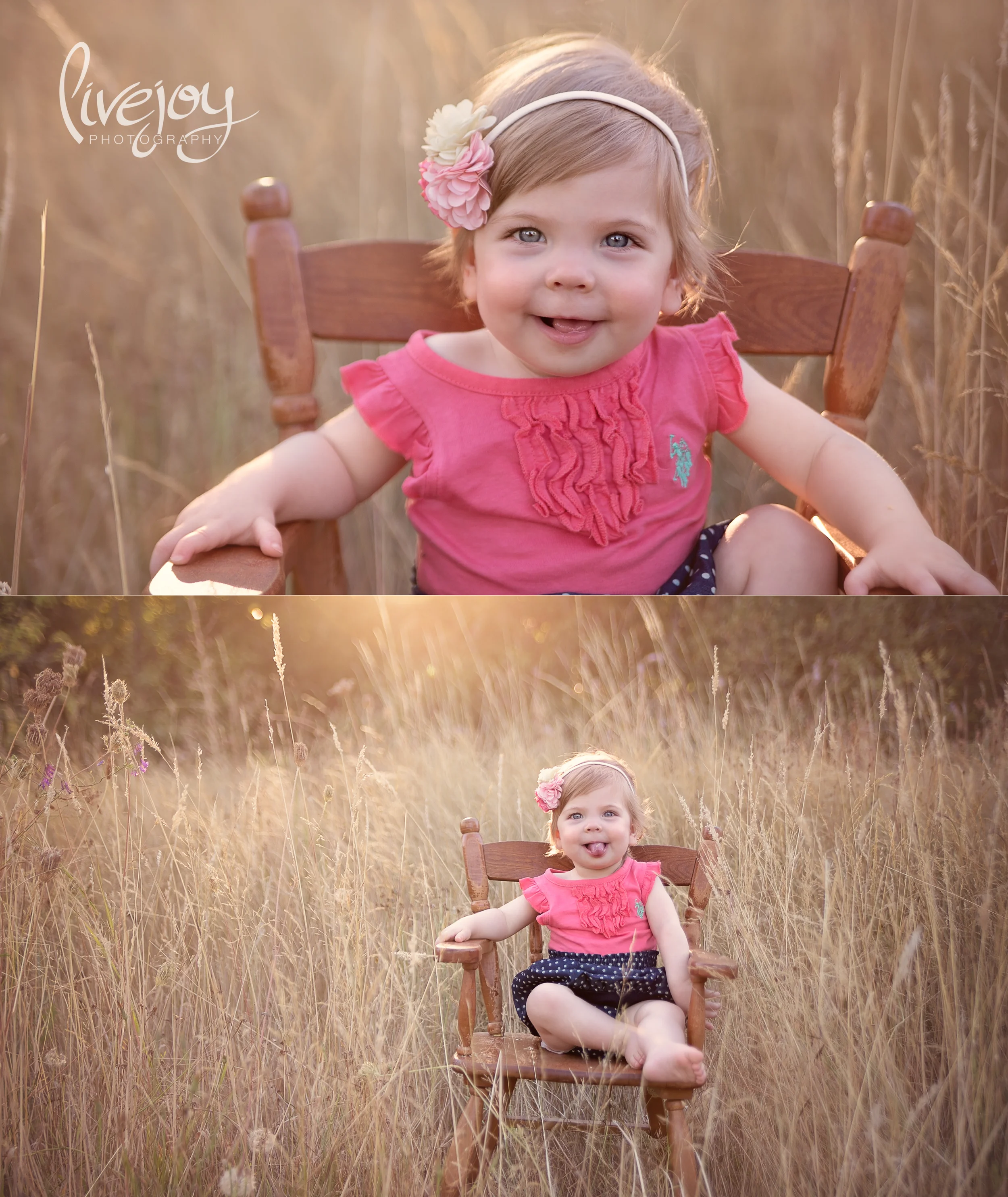 1 Year Baby Milestone Session | LiveJoy Photography | Oregon