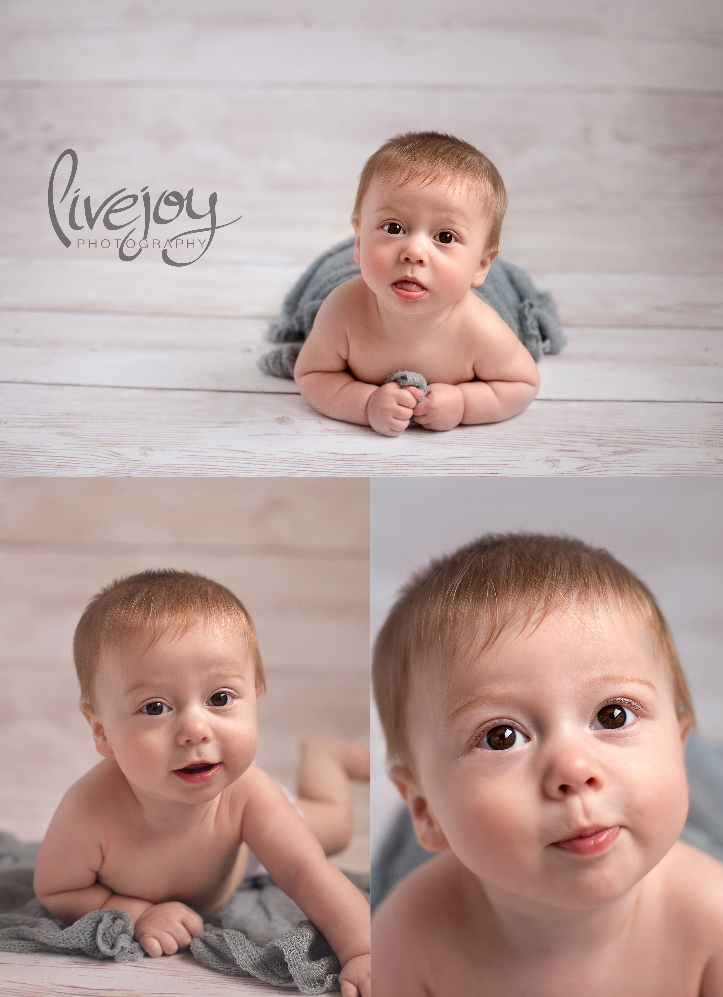 Baby Milestone | 6 Months Studio | LiveJoy Photography | Oregon 