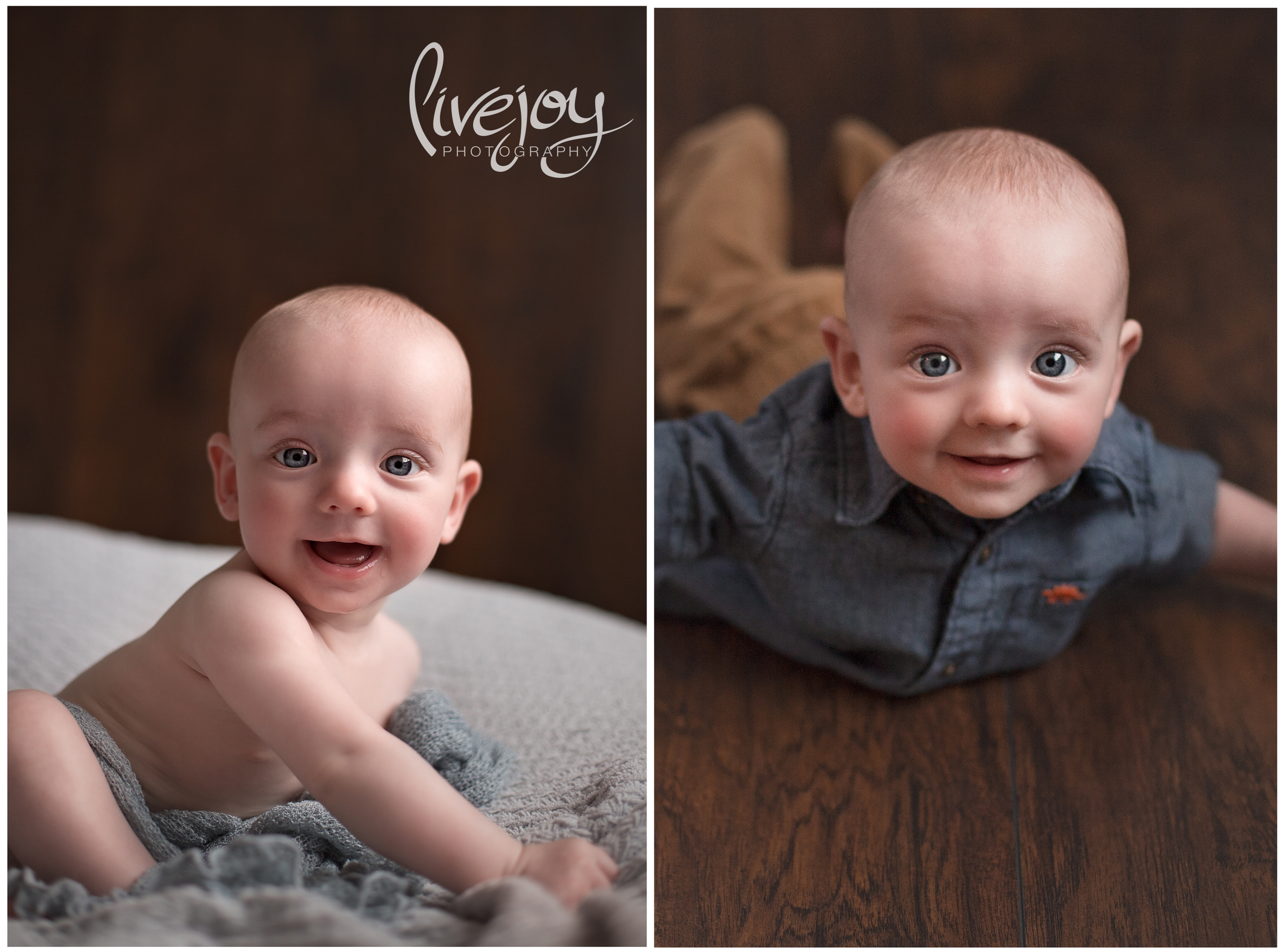 6 Month Baby Milestone Session | LiveJoy Photography | Oregon