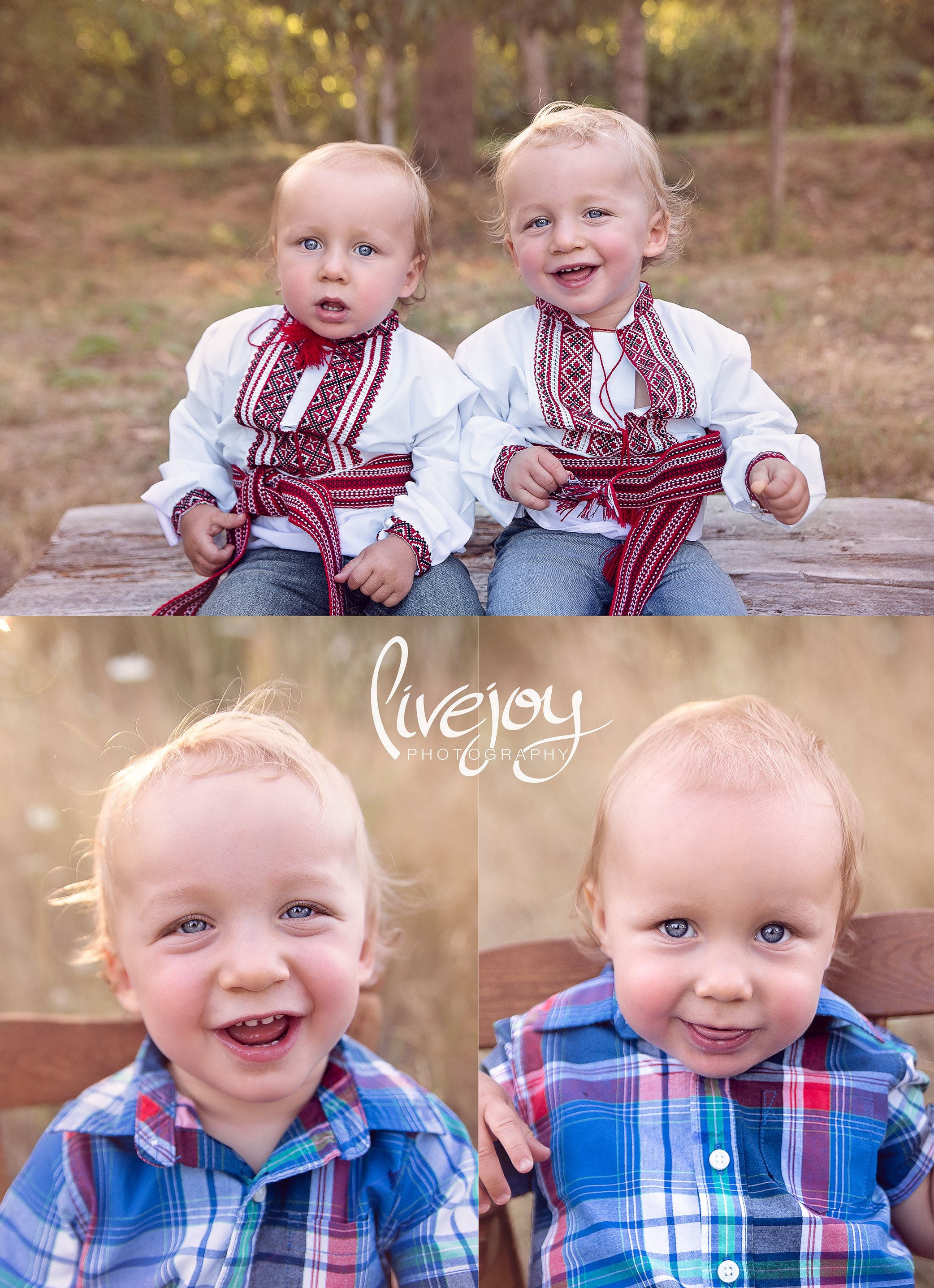 One Year Twin Boys Session | LiveJoy Photography | Oregon