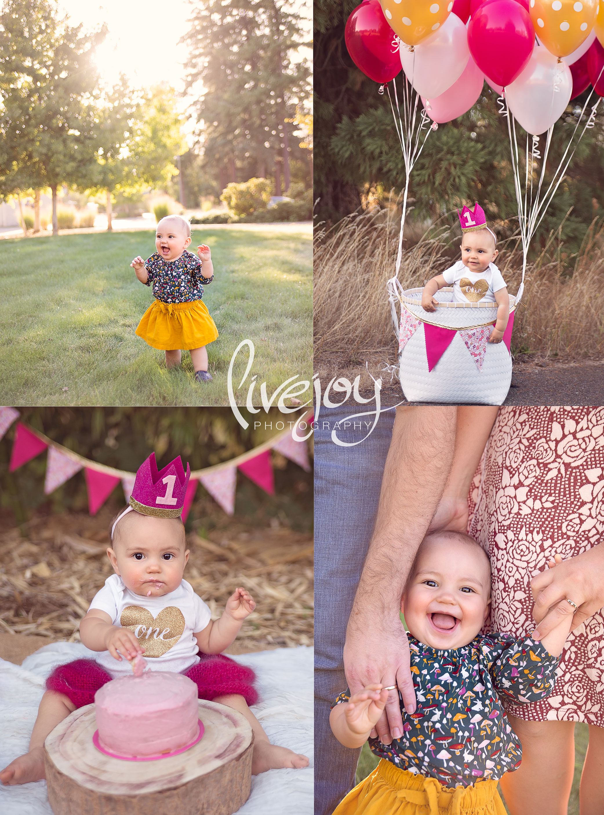 1 Year and Cake Smash Baby Photography | Oregon | Livejoy Photography