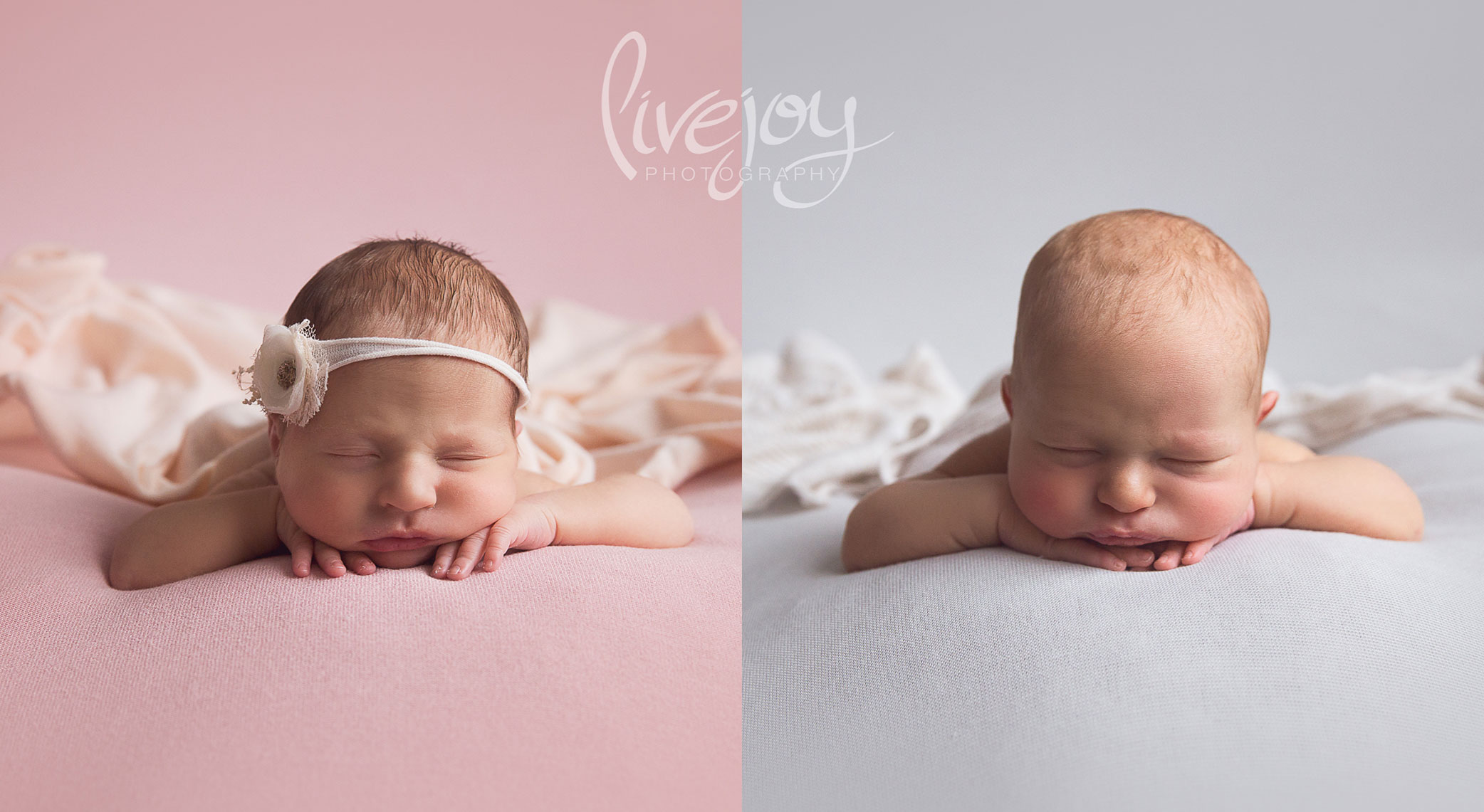 Twin Boy & Girl Newborn Photography | Oregon | LiveJoy Photography