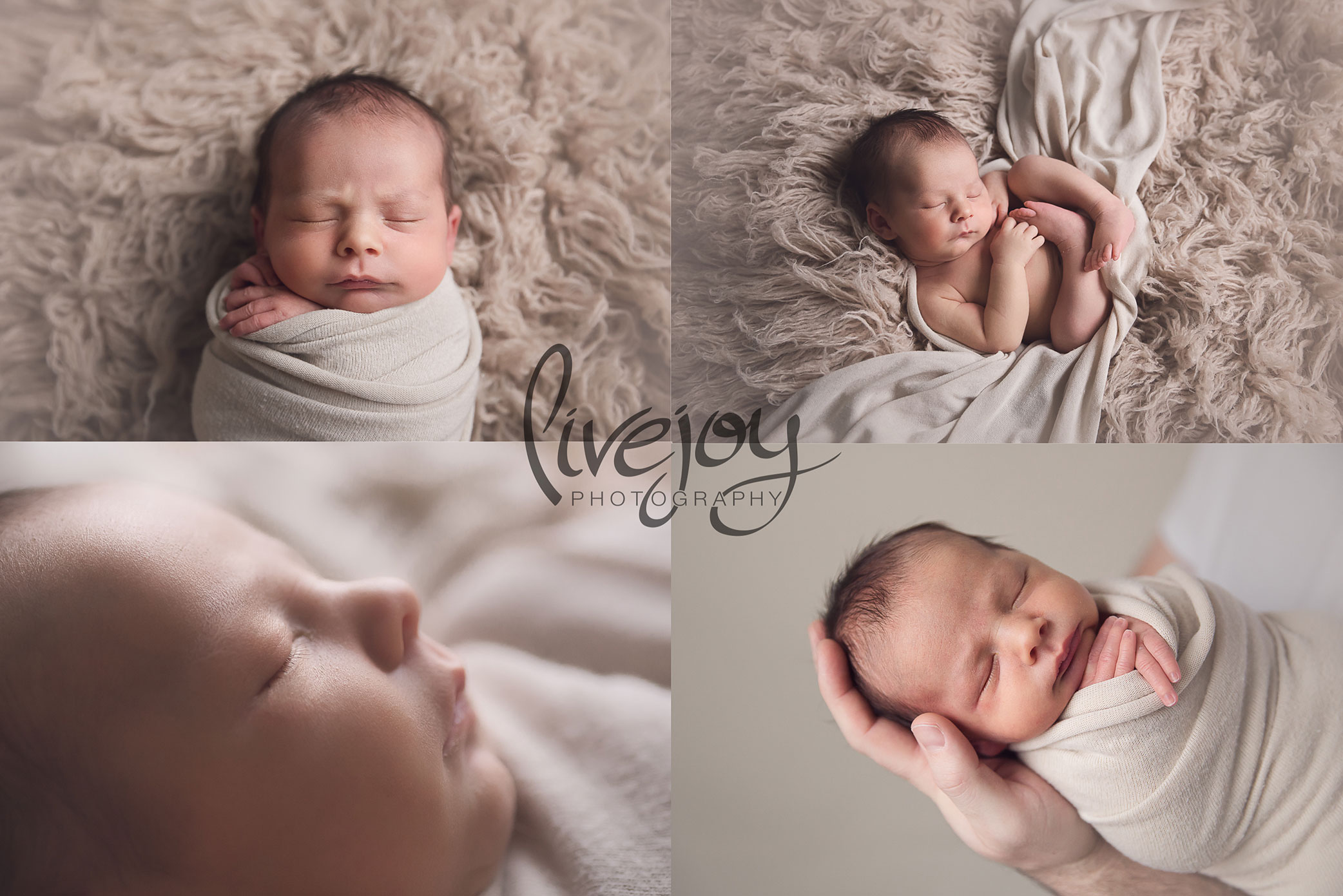 Neutral Color Newborn Photos | Oregon | LiveJoy Photography 