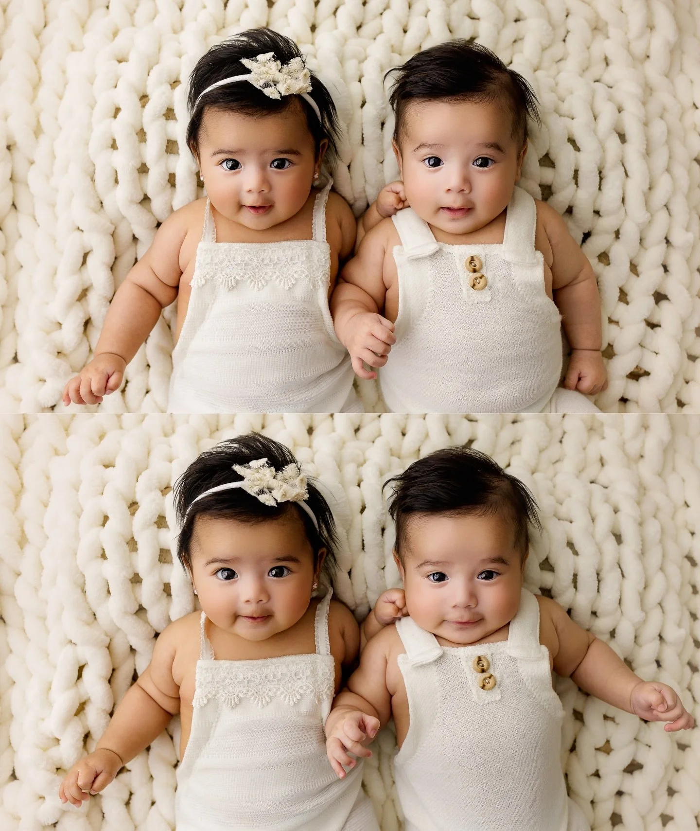 Twinsies!!!! 💕I seriously cannot get over the cuteness of these babies. Completely darling. Brought me back to memories of my own twins at this age 😩😭 

Did you know that I&rsquo;m always happy to include a few parent or family images in with your