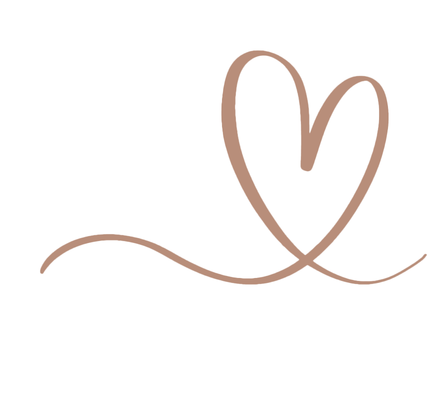 Minimal pink heart line drawing symbol for soft and romantic design accent