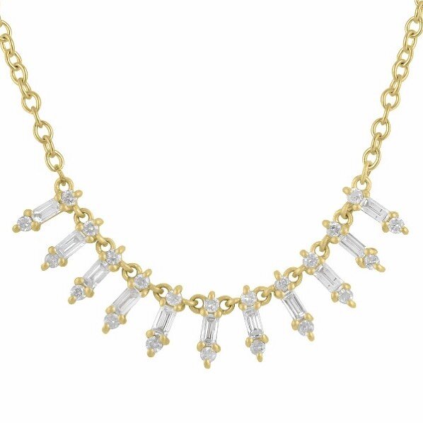 Would you like to add this stunner to your neck?
.
.
.
.
#diamonds #diamondsareagirlsbestfriend #neckmess #layerednecklaces #baguettes #sparkle #gold #designerjewelry #finejewelry #giftsforher