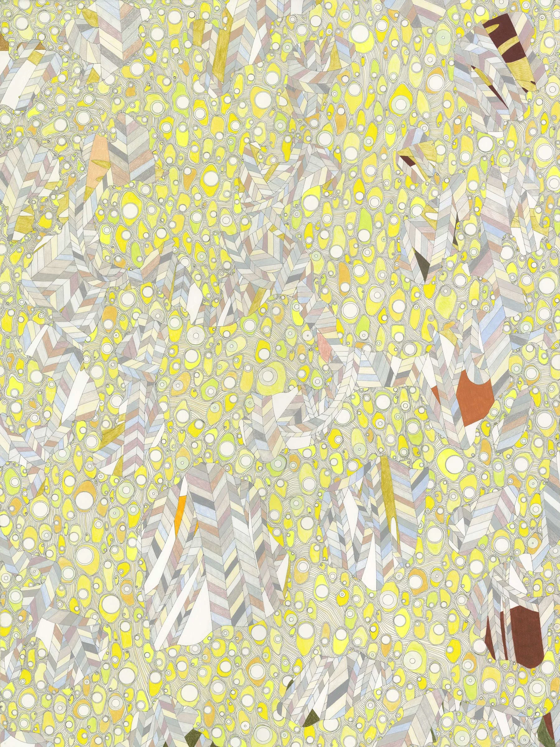 Powers of Ten: II, ink and colored pencil, 30" x 40", 2012 