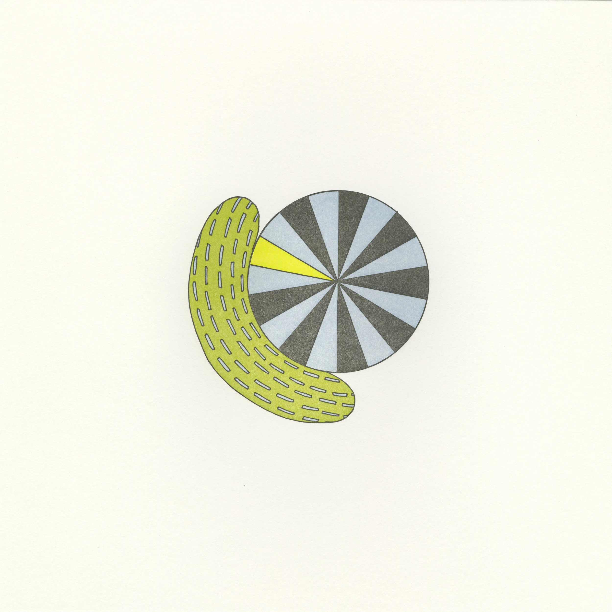 Powers of Ten: I, letterpress, 10" x 10", 2012 