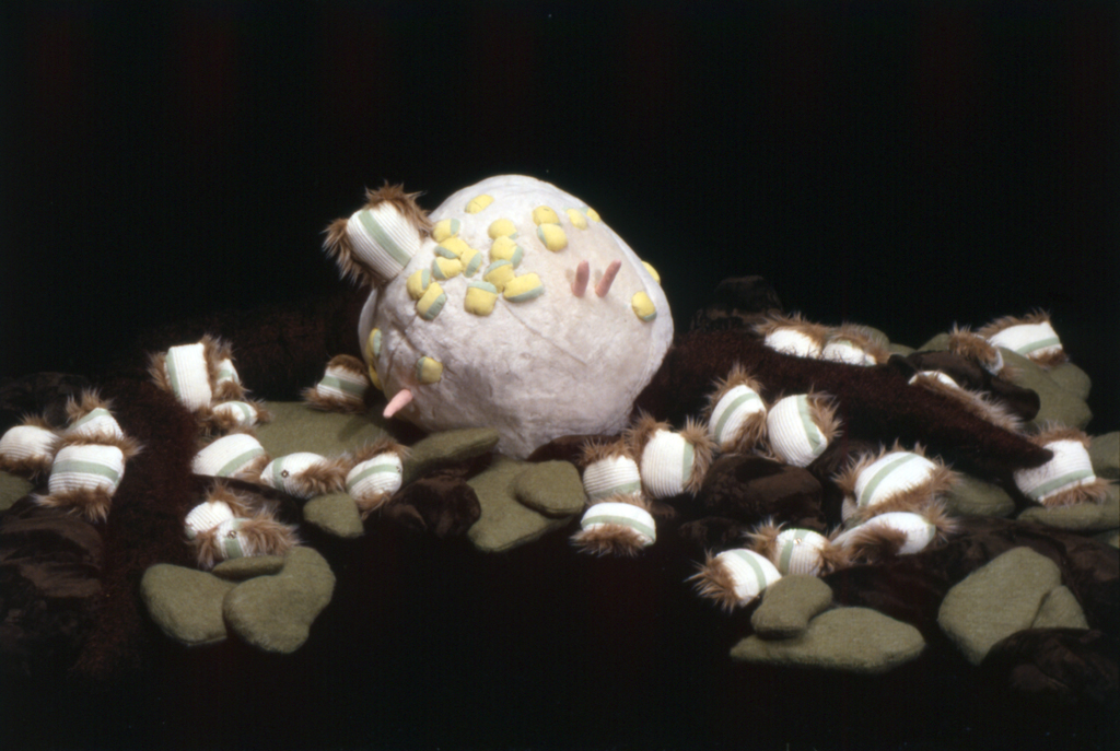 Redevelopment Organism: Unicorn Hoof-making Machine, 48" x 96" x 32", 2002