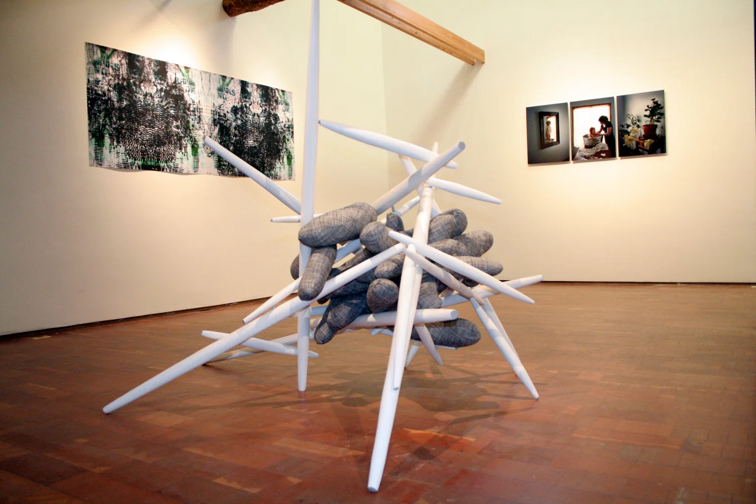 Anderson Ranch - Installation: Relational Bonfire , wood, paint and fabric, 66" x 52" x 64", 2010 
