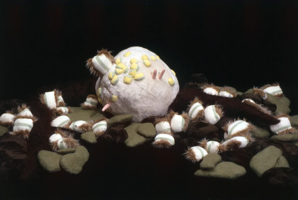 Unicorn Hoof Redevelopment Organism , mixed media, 48" x 96" x 32", 2002 
