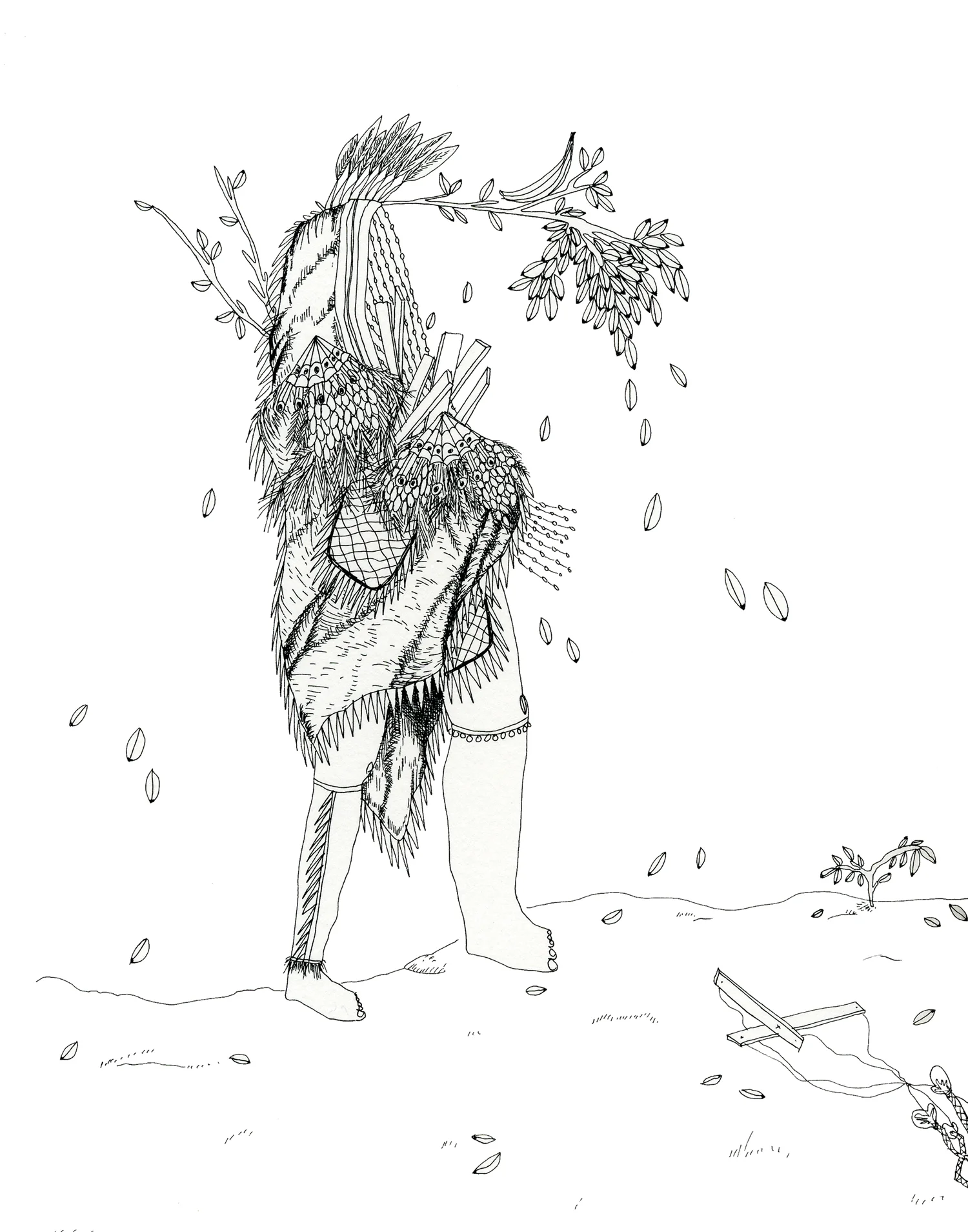 The Collector , ink, 11" x 14", 2005