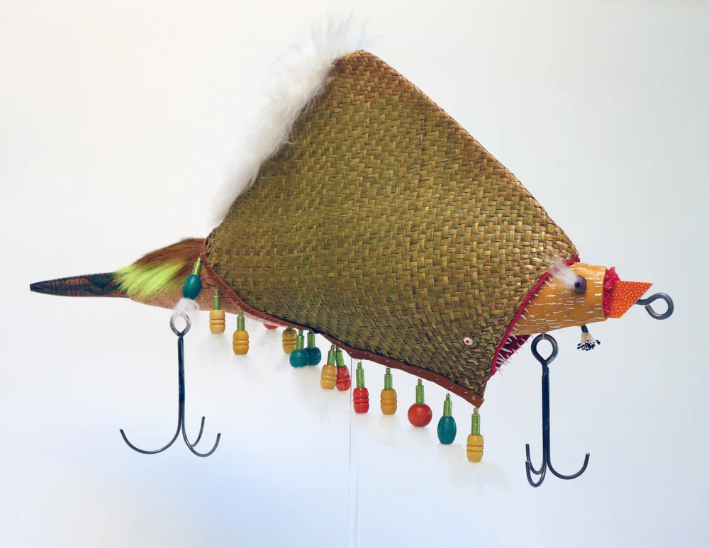 Jawbreaker, mixed media, 22" x 35" x 6", 2022