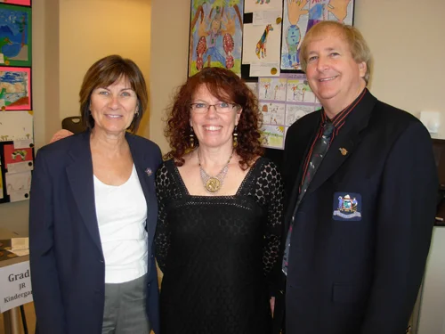 Mayor Sandra Bonwick, Lory MacDonald and Deputy Mayor Rick Loydd