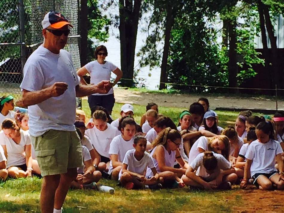 Phil speaking to Camp Fernwood and Camp O-At-Ka campers in July 