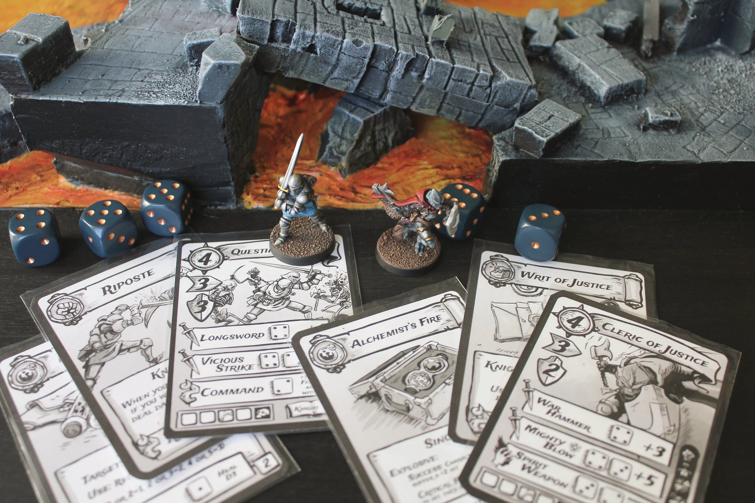 The commanding player chooses her champions and equips them with special tactical training, magic potions, and the raw power of justice.
