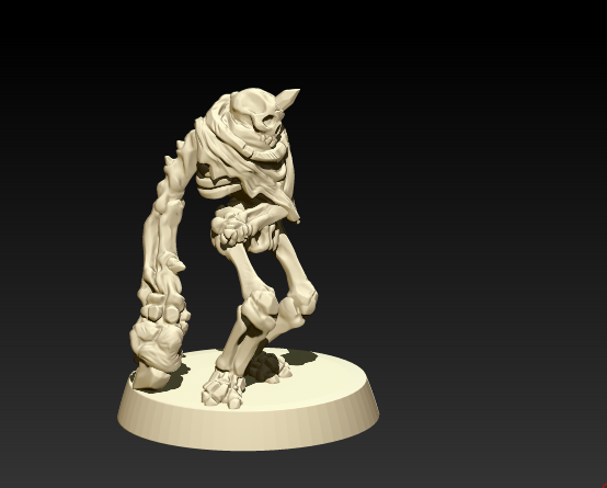 Work In Progress shot of a Bone Stalker: mutated skeletal horror! ;)