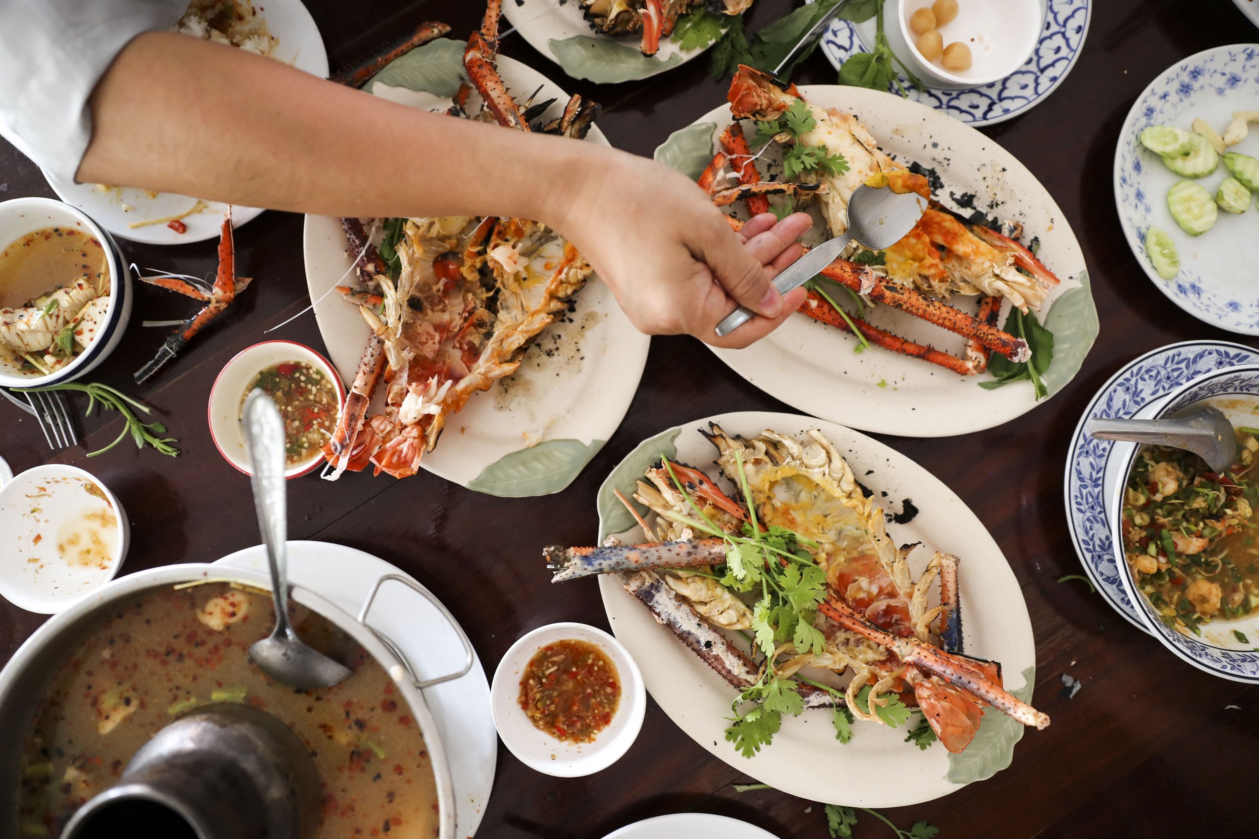  Grilled freshwater prawns at Krua Taen in Ayutthaya, Thailand on Thursday, April 14, 2022. 