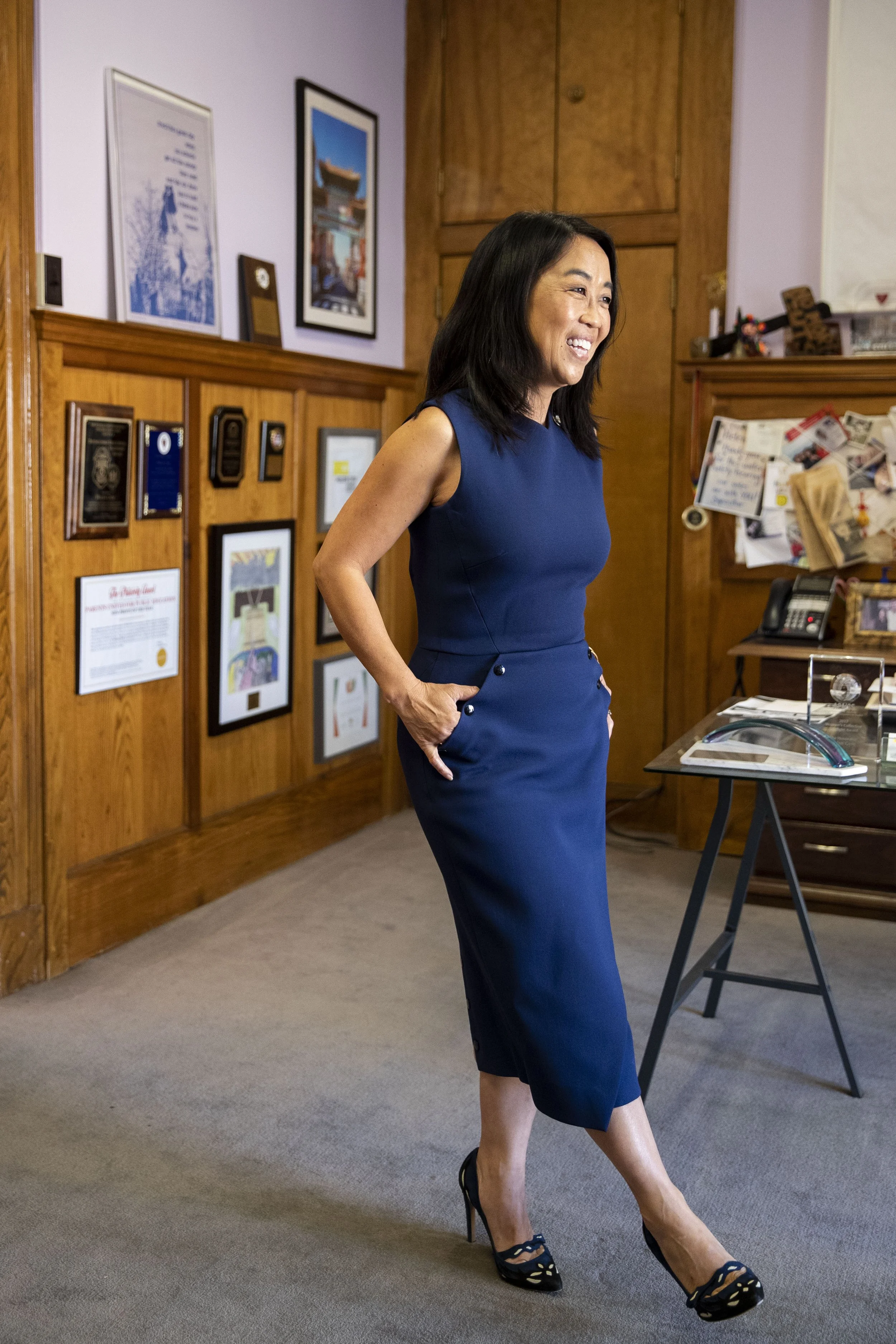  Councilmember Helen Gym posed for a portrait in her office in City Hall in Philadelphia, Pa. on Wednesday, November 23, 2022.  