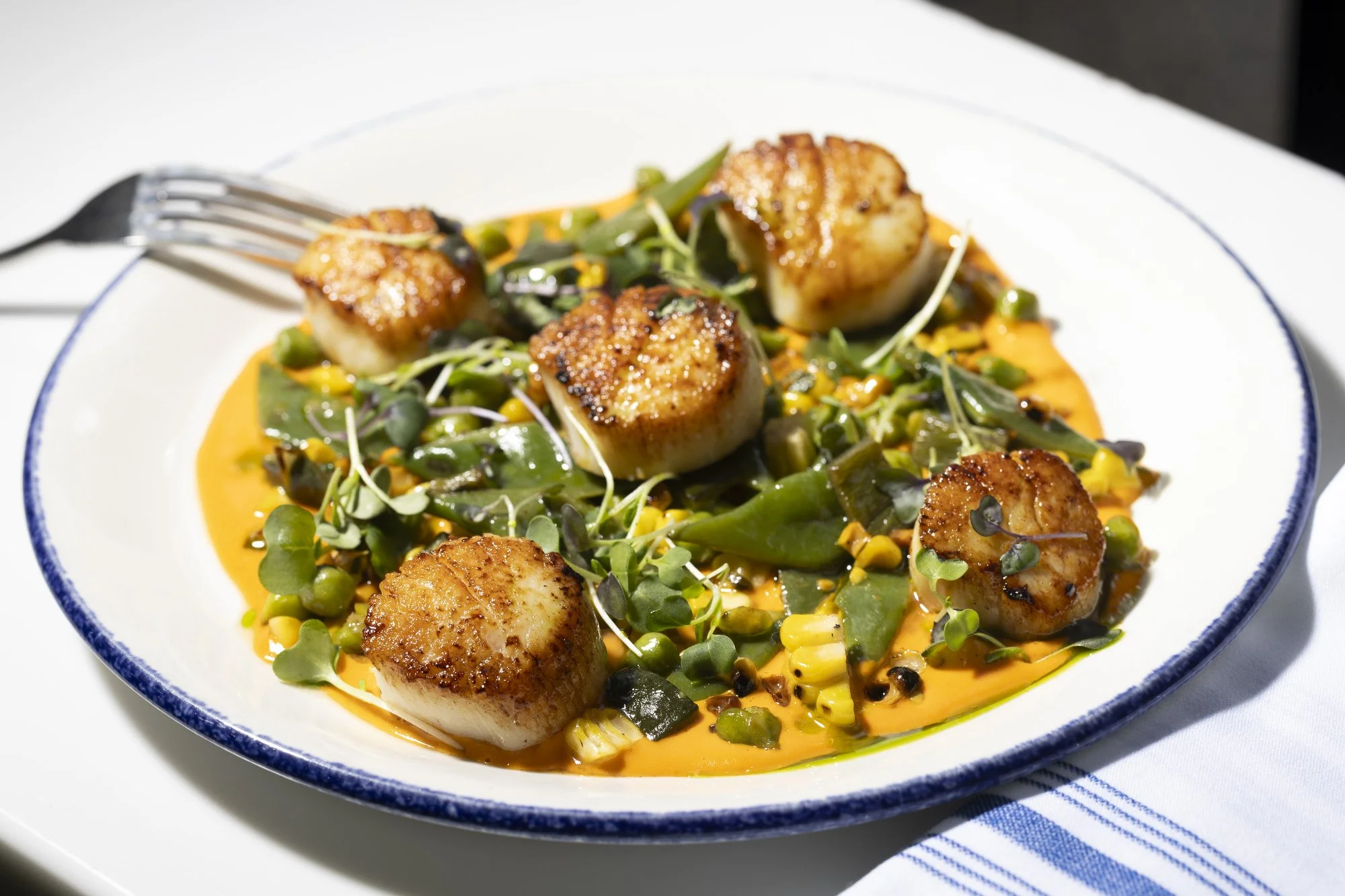  The scallops at Oyster House in Philadelphia on Thursday, July 11, 2024.  