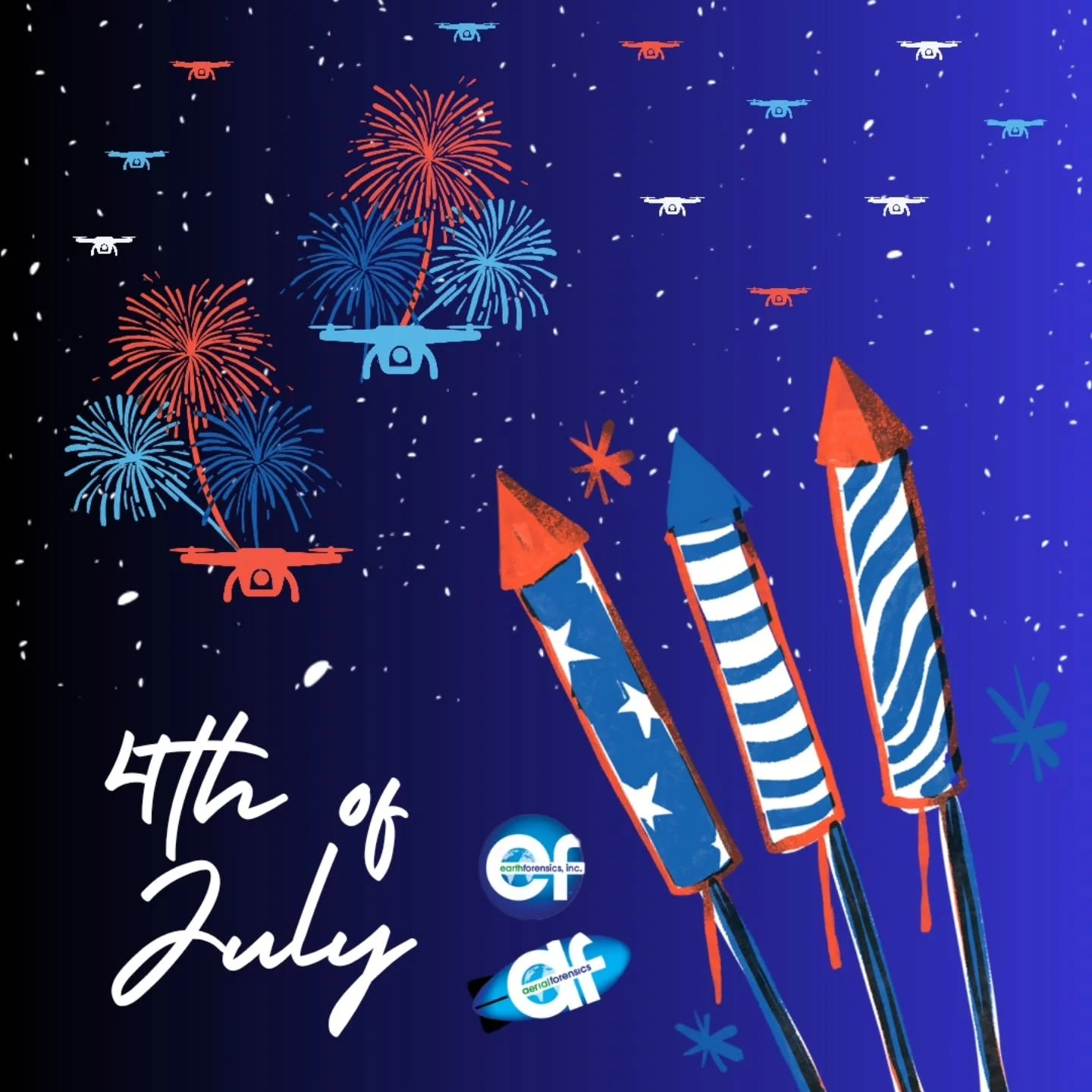 Happy 4th of July! ✨

Our drones are taking the day off (no aerial surveys, just aerial sparkles).

They&rsquo;ll be back next week, flying not for fireworks, but for environmental intel on your projects.

Have a safe holiday!&nbsp;

#FourthOfJuly #E