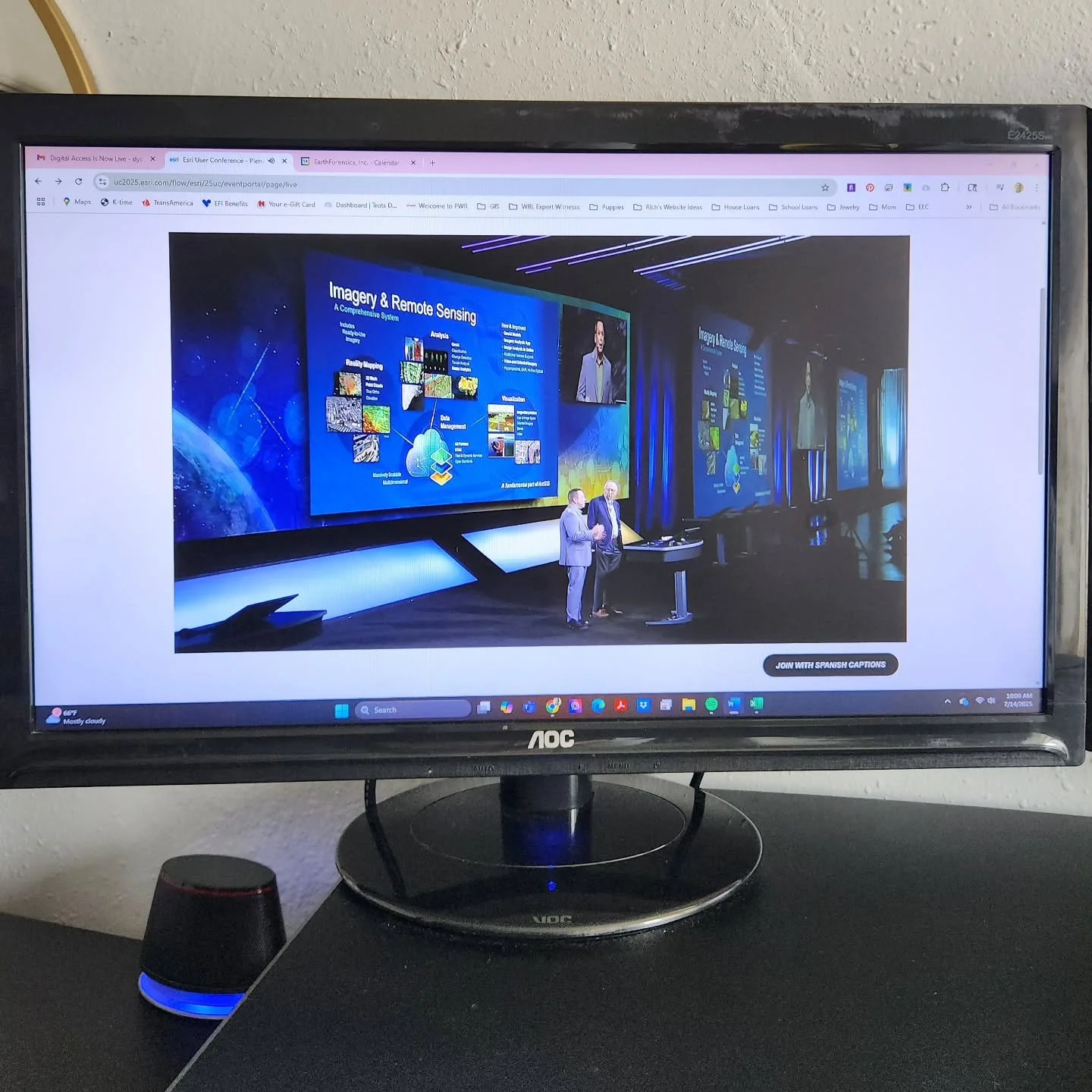 From our GIS Specialist,

It&rsquo;s&nbsp;#EsriUC2025&nbsp;week! I can&rsquo;t be there in person this year, but grateful for Esri&rsquo;s digital access. The Plenary Session Part 1 already has me excited for the schedule this week. There&rsquo;s lot