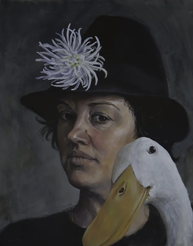 She Winked At the Portraitist Before Gobbling Up the Dahlia