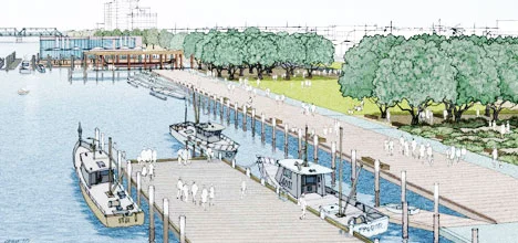 A Priority One plan of how The Strand waterfront could look after development.
