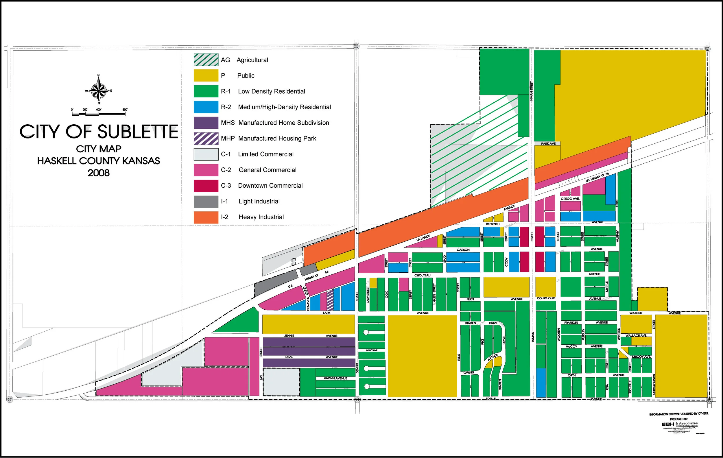 Sublette Zoning Map 2013