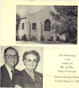 Howard Pennington's 25th Anniversary of ministry of Sublette Christian Church August 17, 1958.