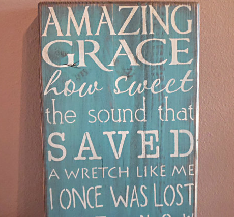 Amazing Grace wall plaque by CiderHouseMill on Etsy