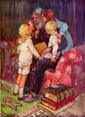 The Children's Hour illustration by A.E. Jackson