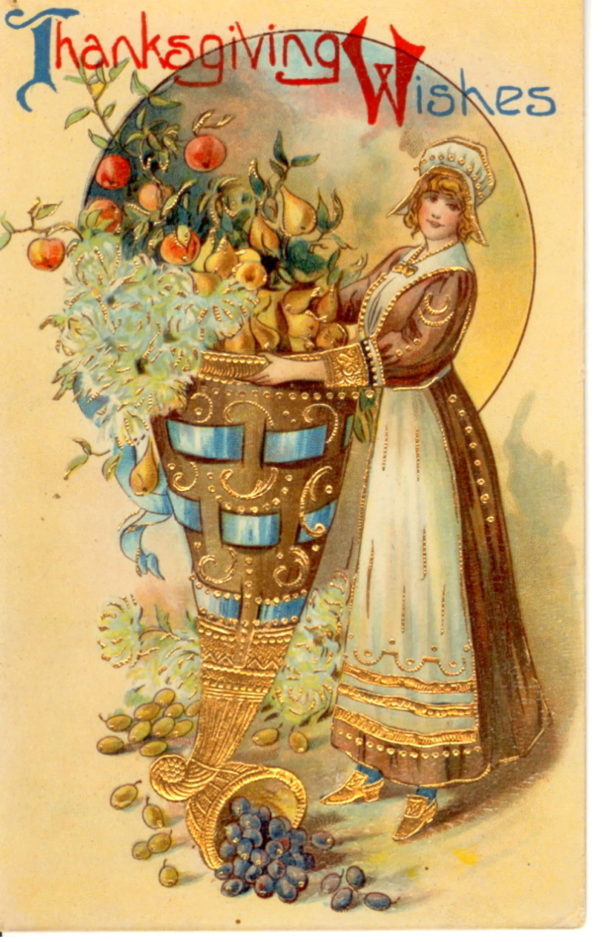 Vintage Thanksgiving postcard woman.jpg