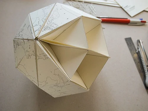 Le paper globe by Joachim Robert